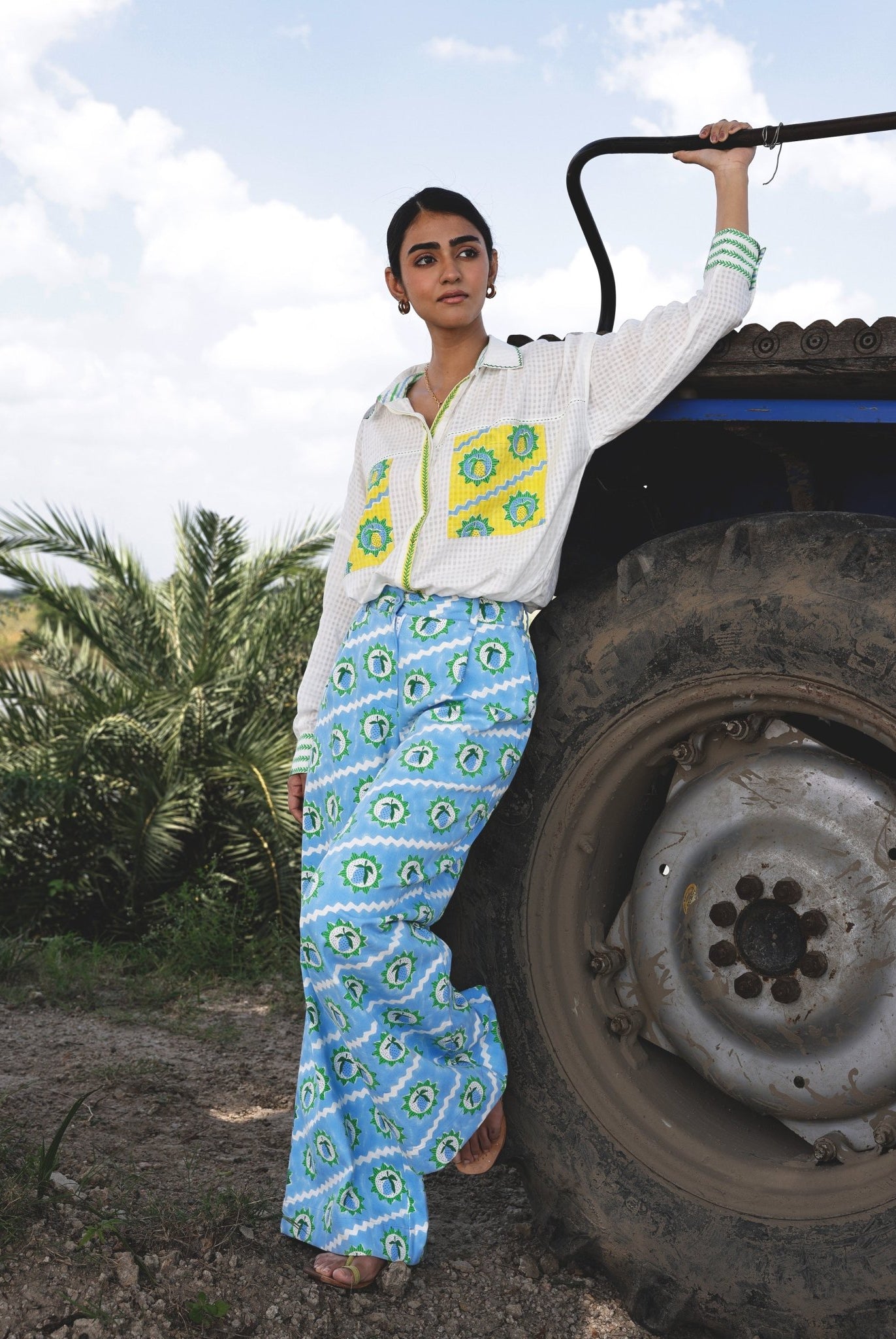 Amer Pants - Mango Block Print - CiceroniPantsThe Raw India