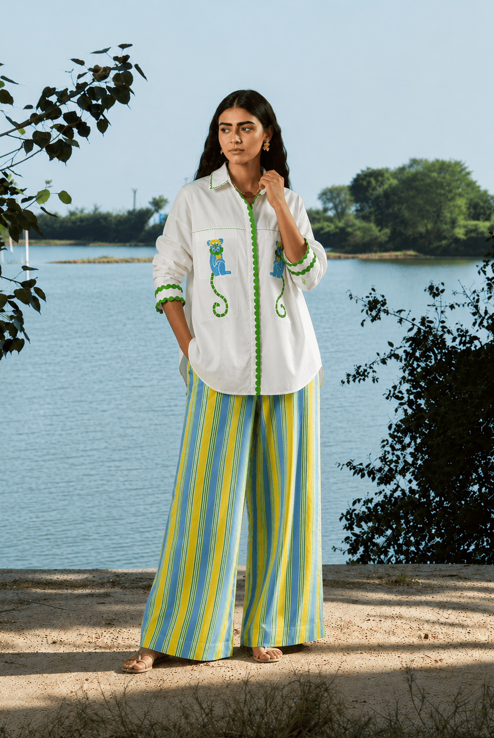 Amer Pants -Mango Stripe - CiceroniPantsThe Raw India
