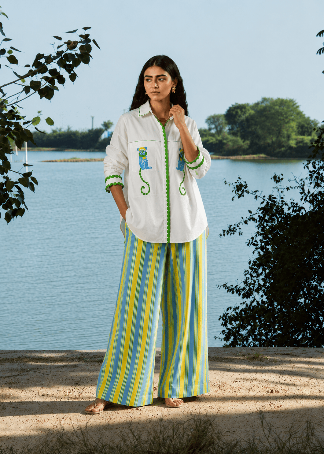 Amer Pants -Mango Stripe - CiceroniPantsThe Raw India