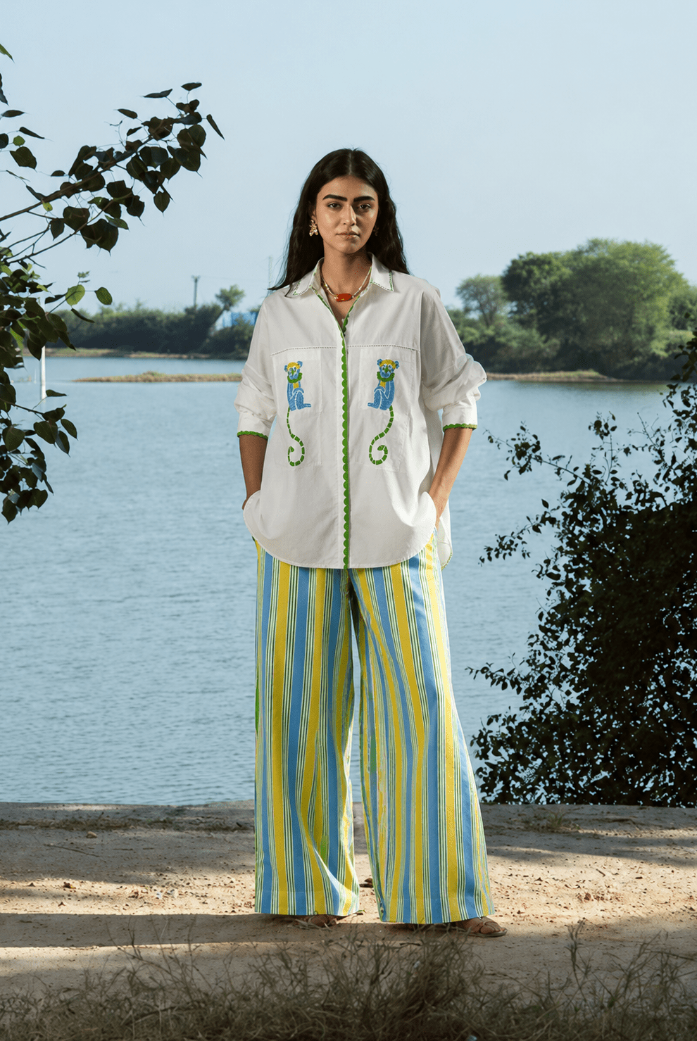 Amer Pants -Mango Stripe - CiceroniPantsThe Raw India