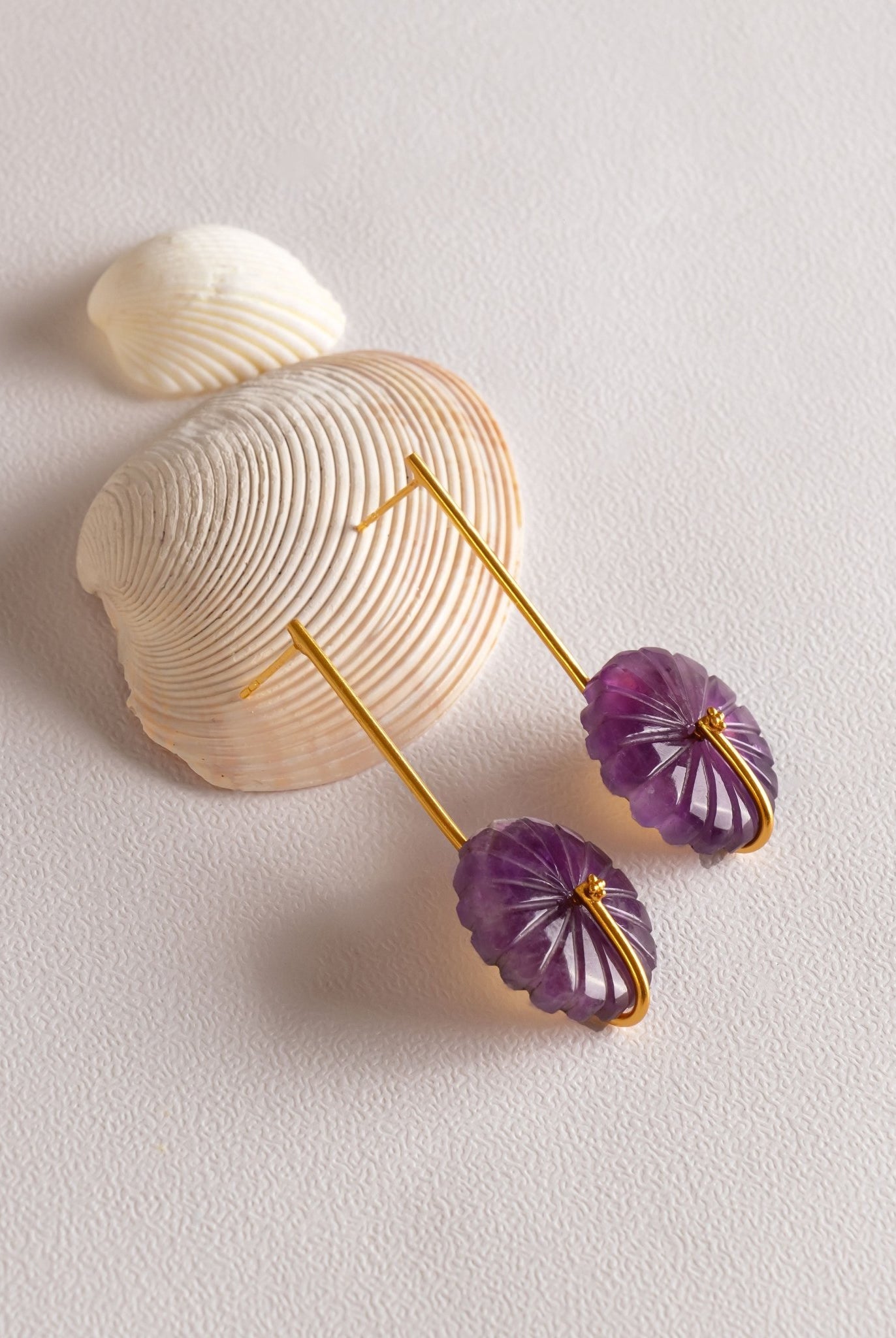 Amethyst Floret Earings - CiceroniEarringsRumri