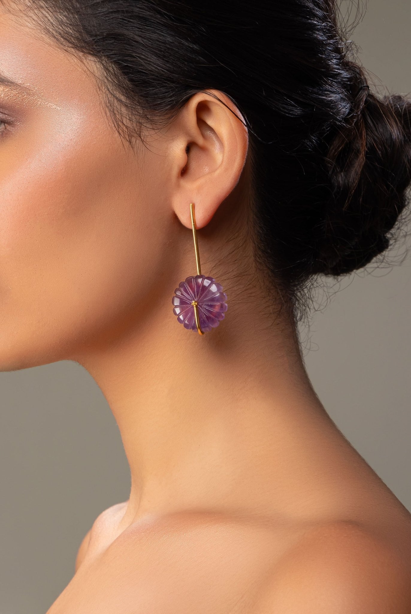 Amethyst Floret Earings - CiceroniEarringsRumri