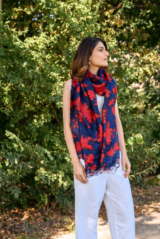 Amethyst Peace Silk Scarf - CiceroniScarfAeshaane