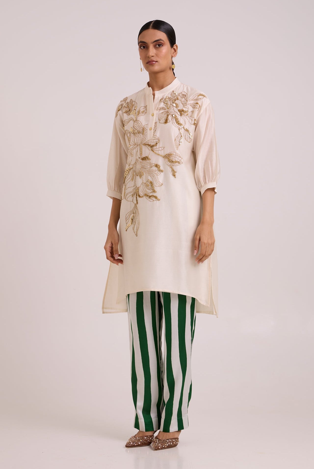 Amira - Golden Hour Tunic Set - CiceroniKurta Set, Festive WearMadder Much