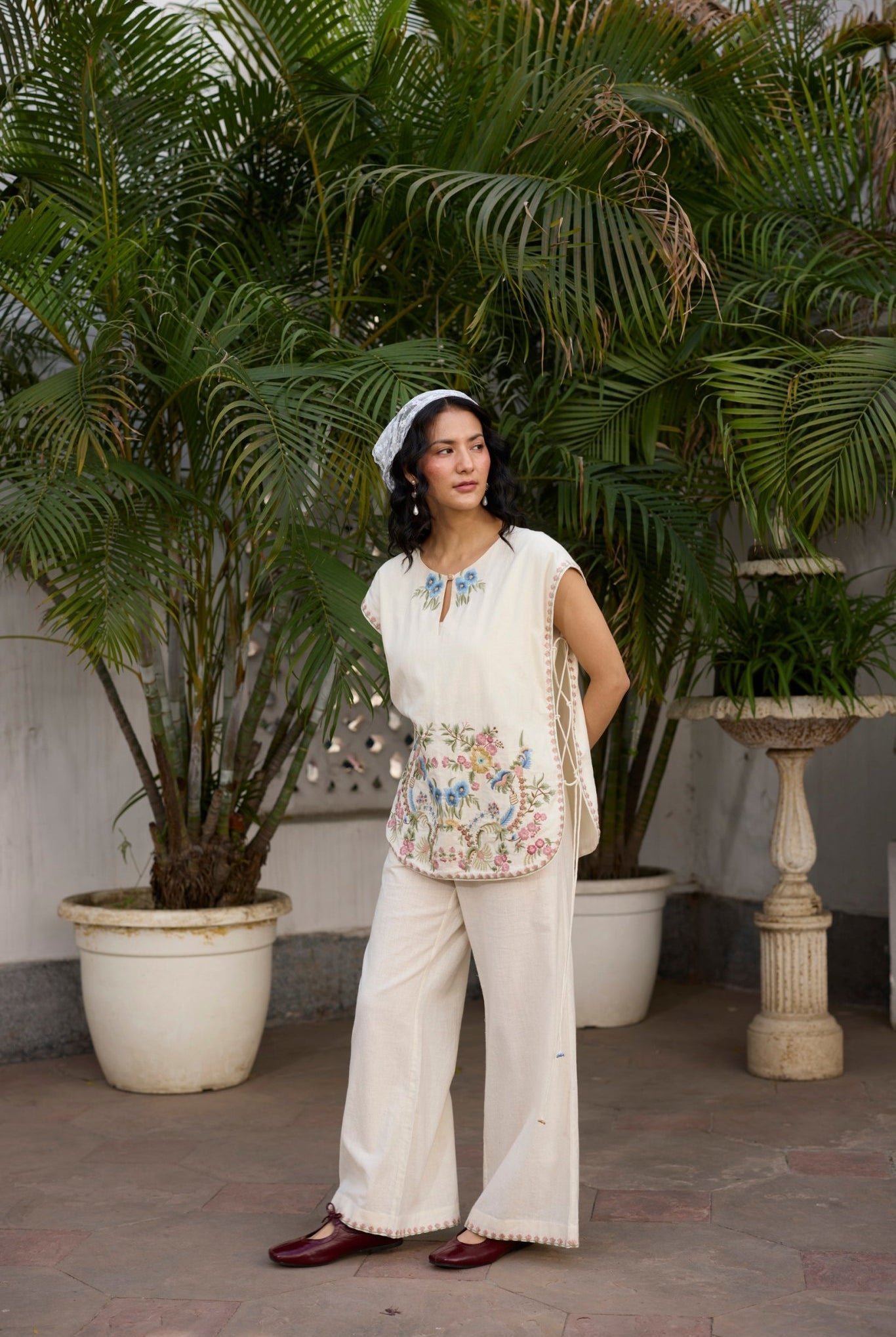 Amora Co - ord Set - Off white - CiceroniCo - ord SetKhyati Rughani