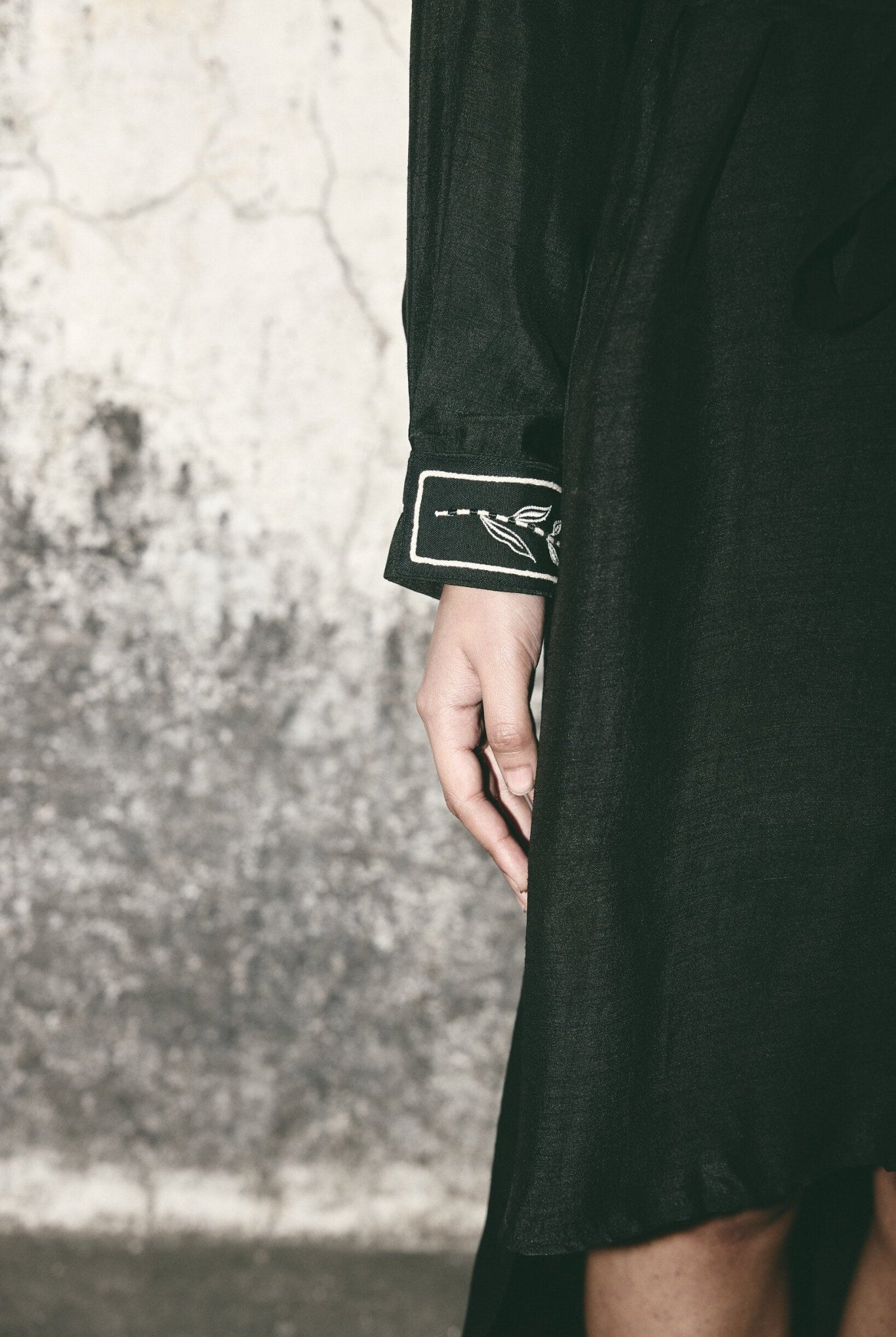 AN Black Canvas Shirt Dress - CiceroniDressesATBW