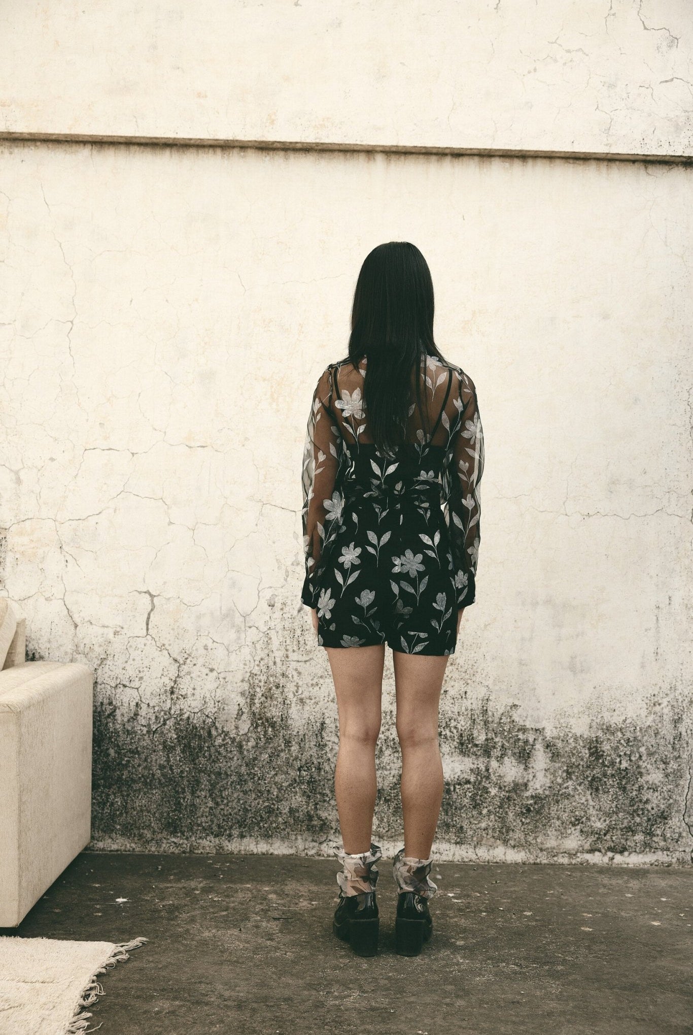 AN Floral Organza Shorts - CiceroniShortsATBW