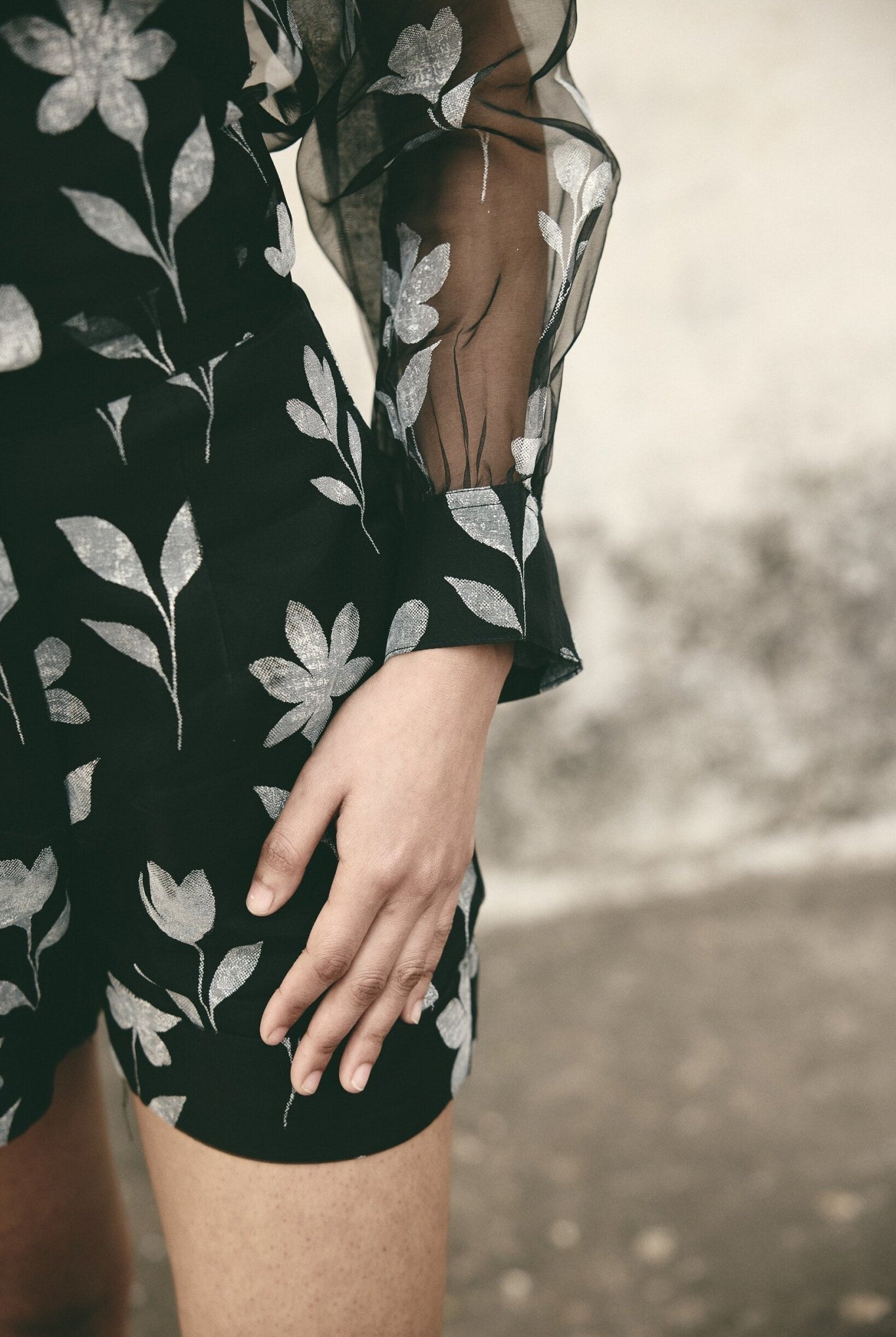 AN Floral Organza Shorts - CiceroniShortsATBW