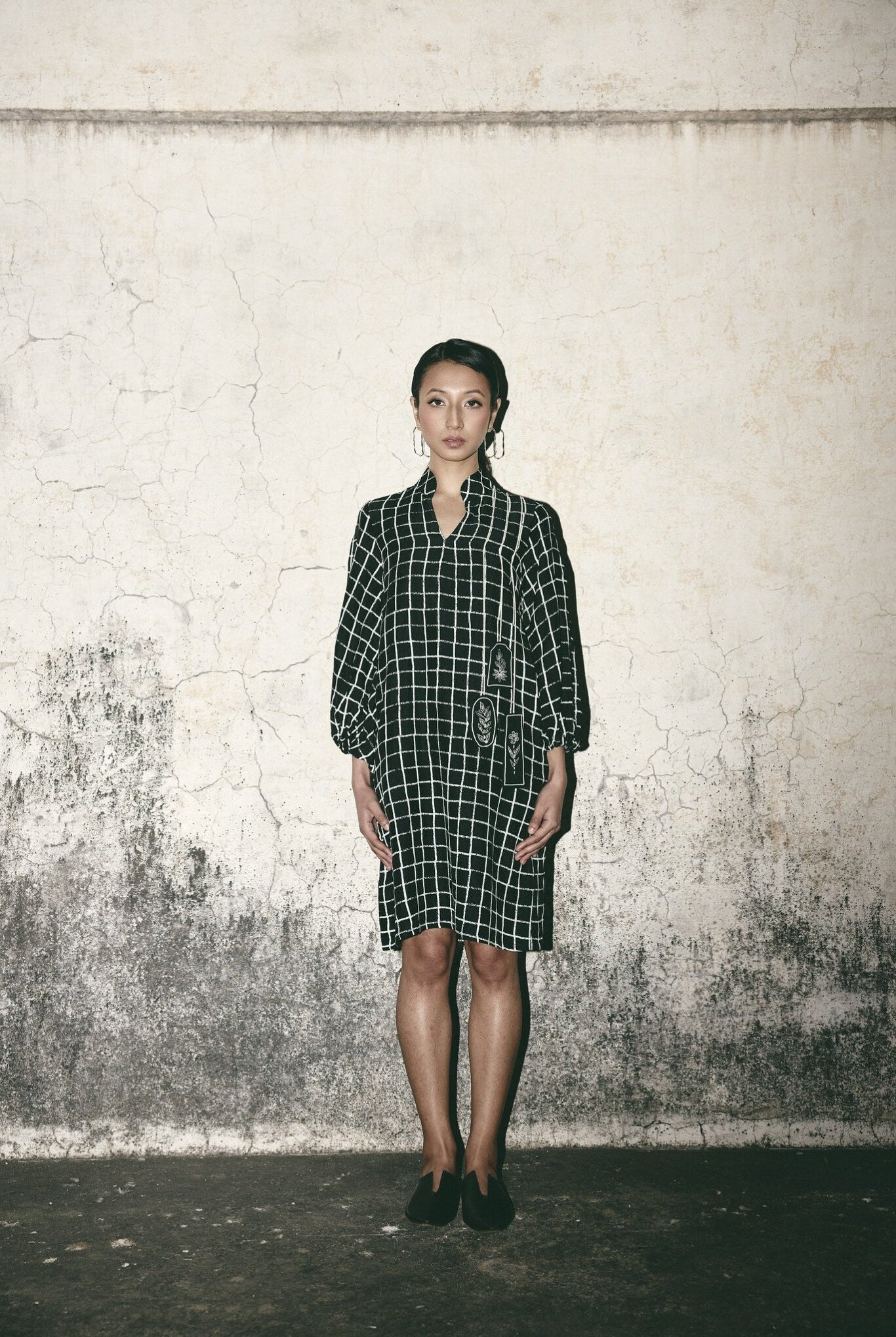 AN Grid Comfort Dress - CiceroniDressesATBW