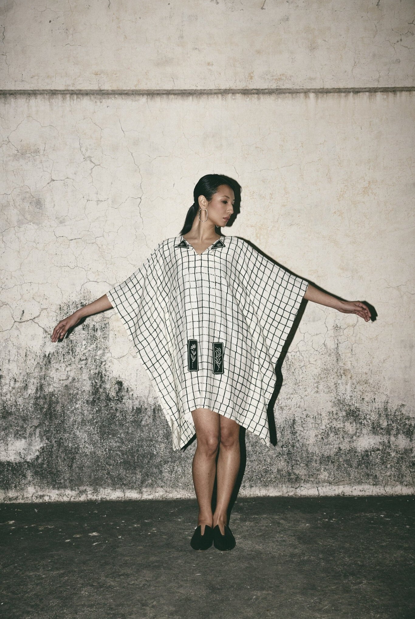 AN Grid Kaftan Dress - CiceroniDressesATBW