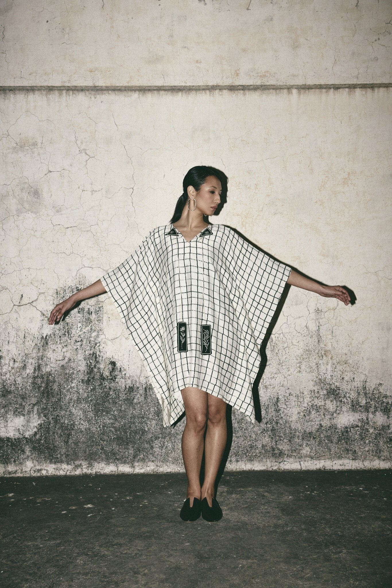 AN Grid Kaftan Dress - CiceroniDressesATBW