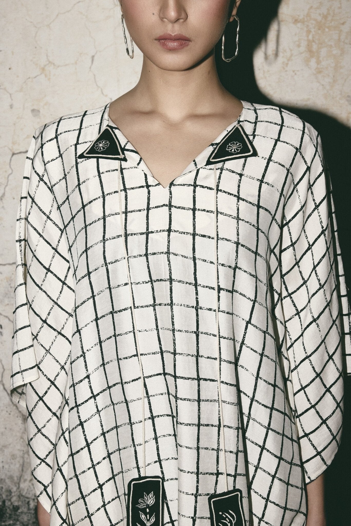 AN Grid Kaftan Dress - CiceroniDressesATBW
