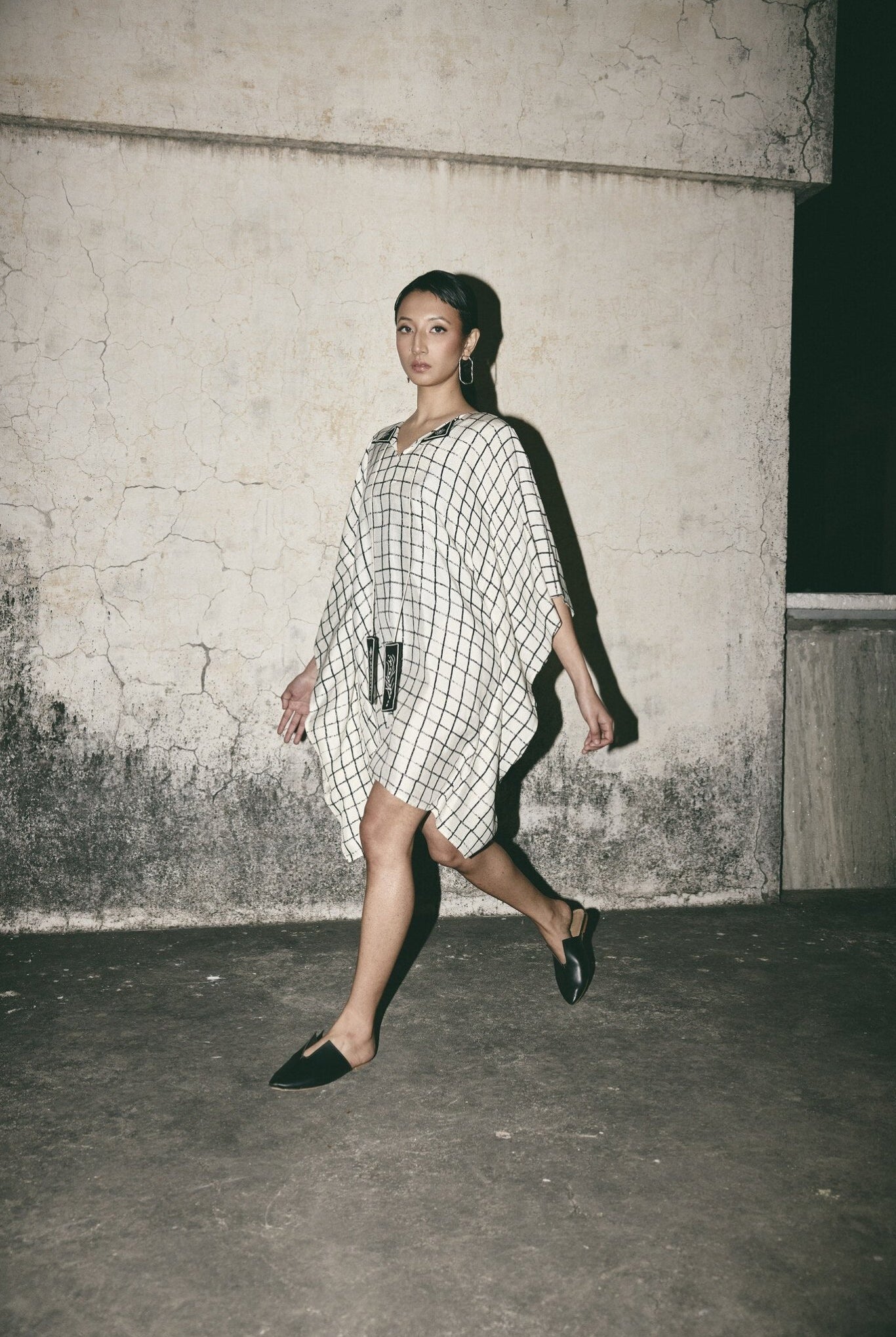 AN Grid Kaftan Dress - CiceroniDressesATBW
