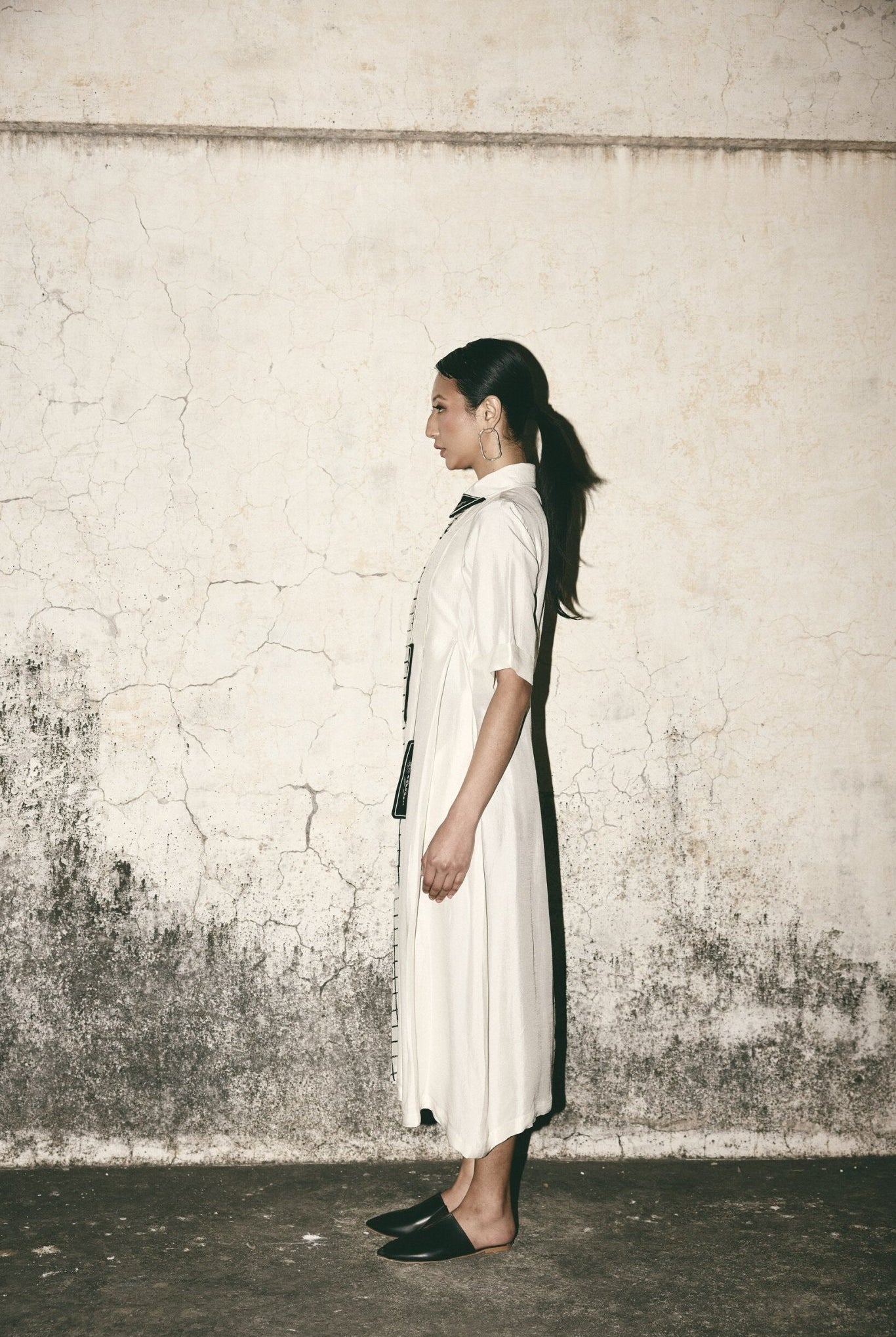 AN Grid Pleat Dress - CiceroniDressesATBW