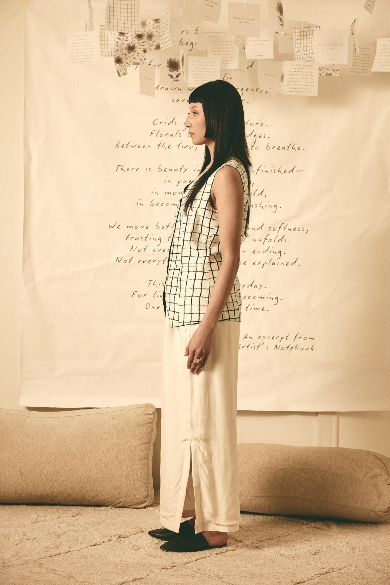 AN Reversible Waistcoat with Bloom Pencil Skirt - CiceroniSkirt SetATBW