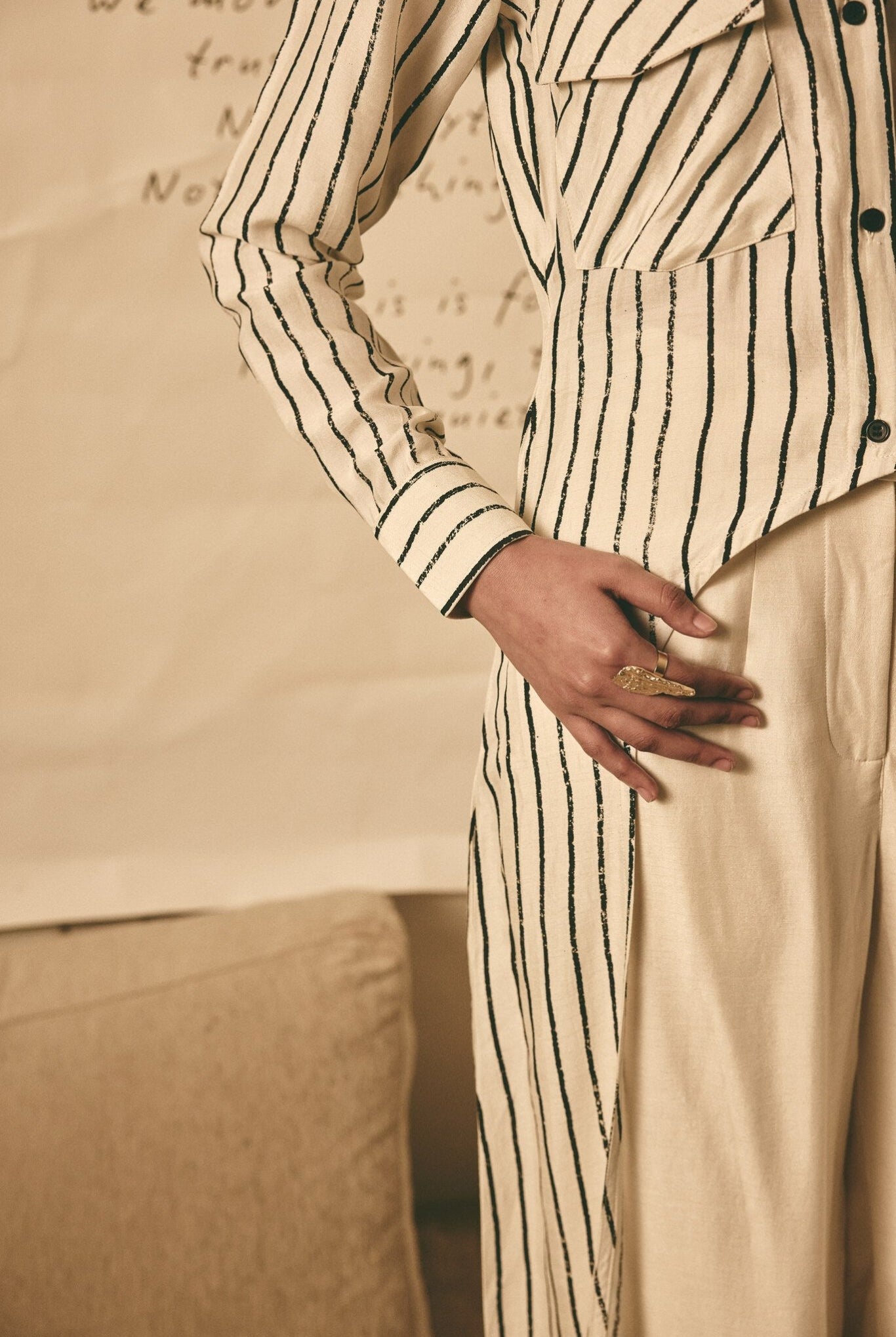 AN Stripe Long Shirt - CiceroniWomen ShirtsATBW