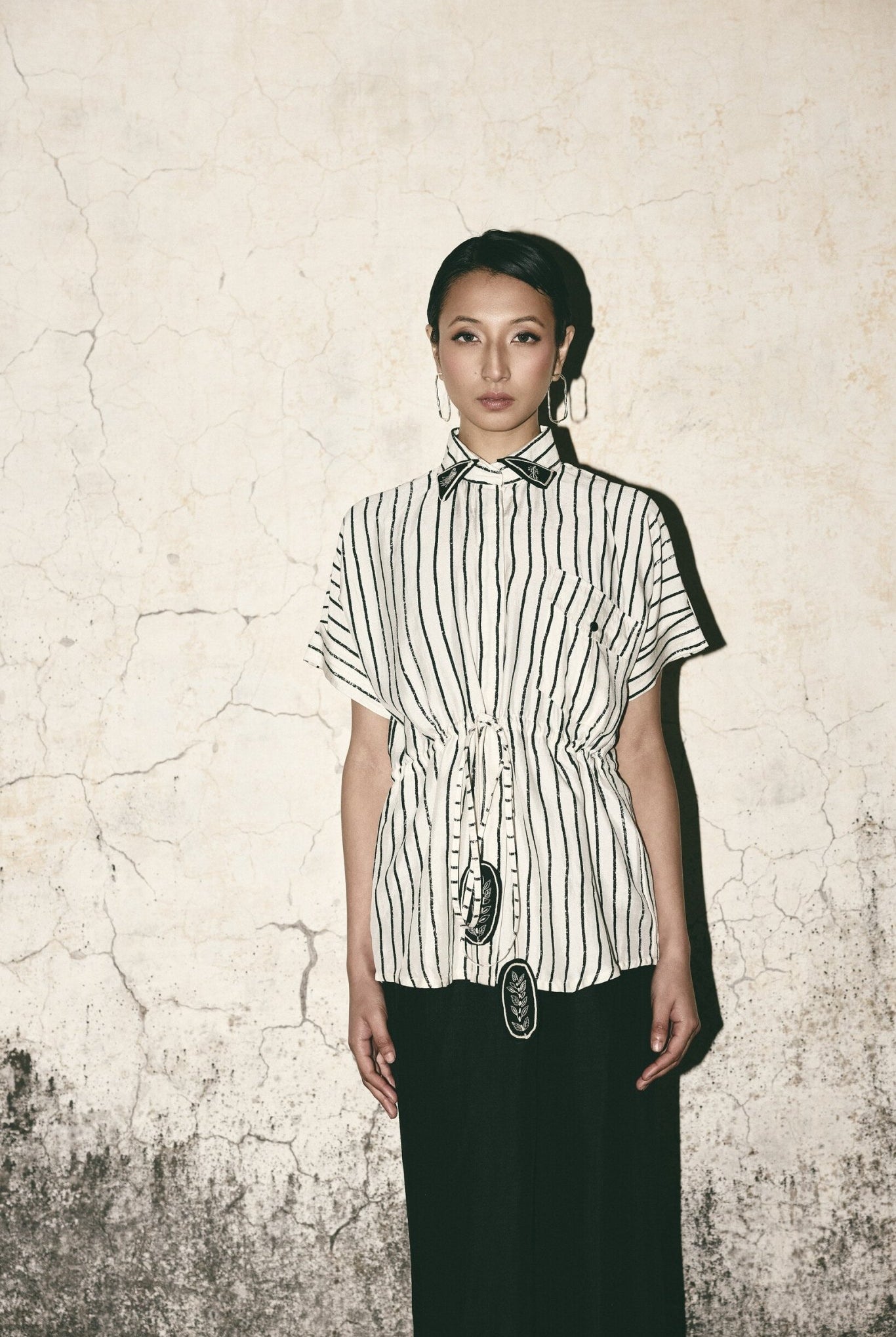 AN Stripe Tie Up Shirt - CiceroniWomen ShirtsATBW