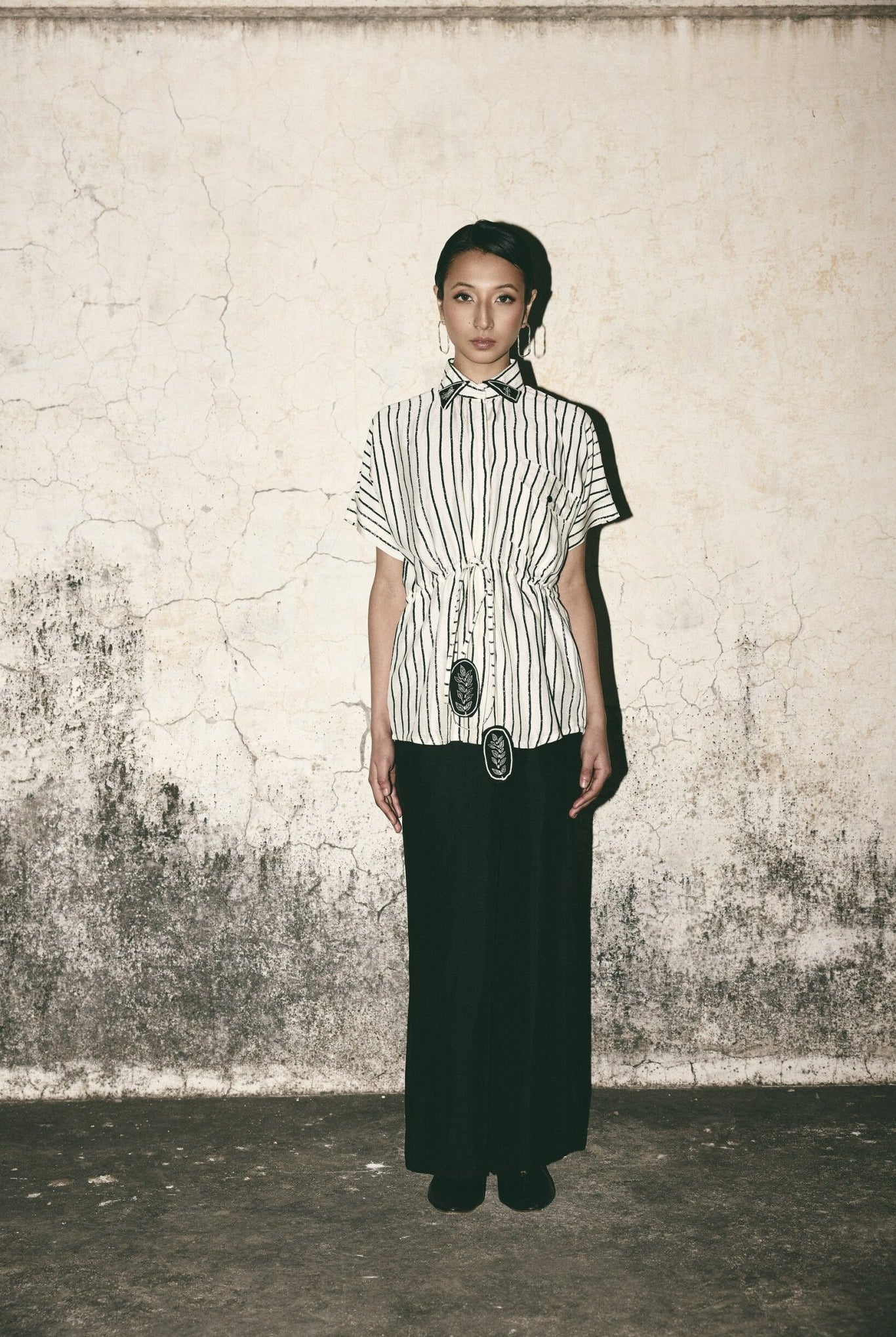 AN Stripe Tie Up Shirt - CiceroniWomen ShirtsATBW