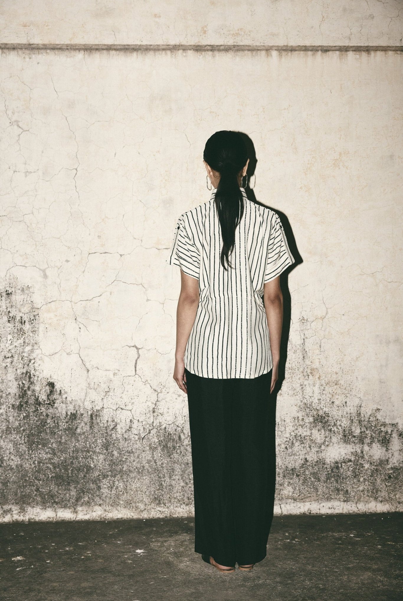 AN Stripe Tie Up Shirt - CiceroniWomen ShirtsATBW
