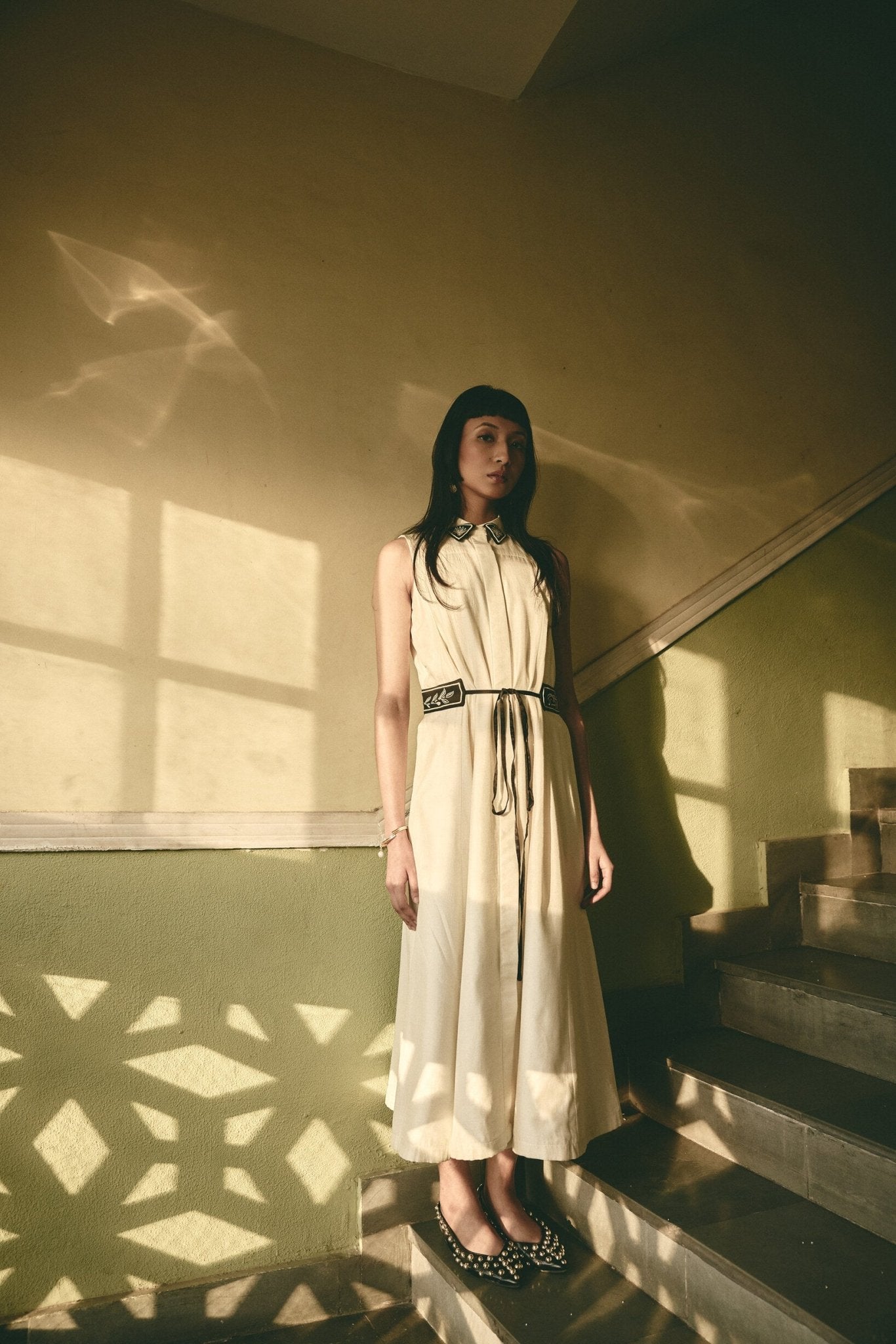 AN Trench Dress - White - CiceroniDressesATBW