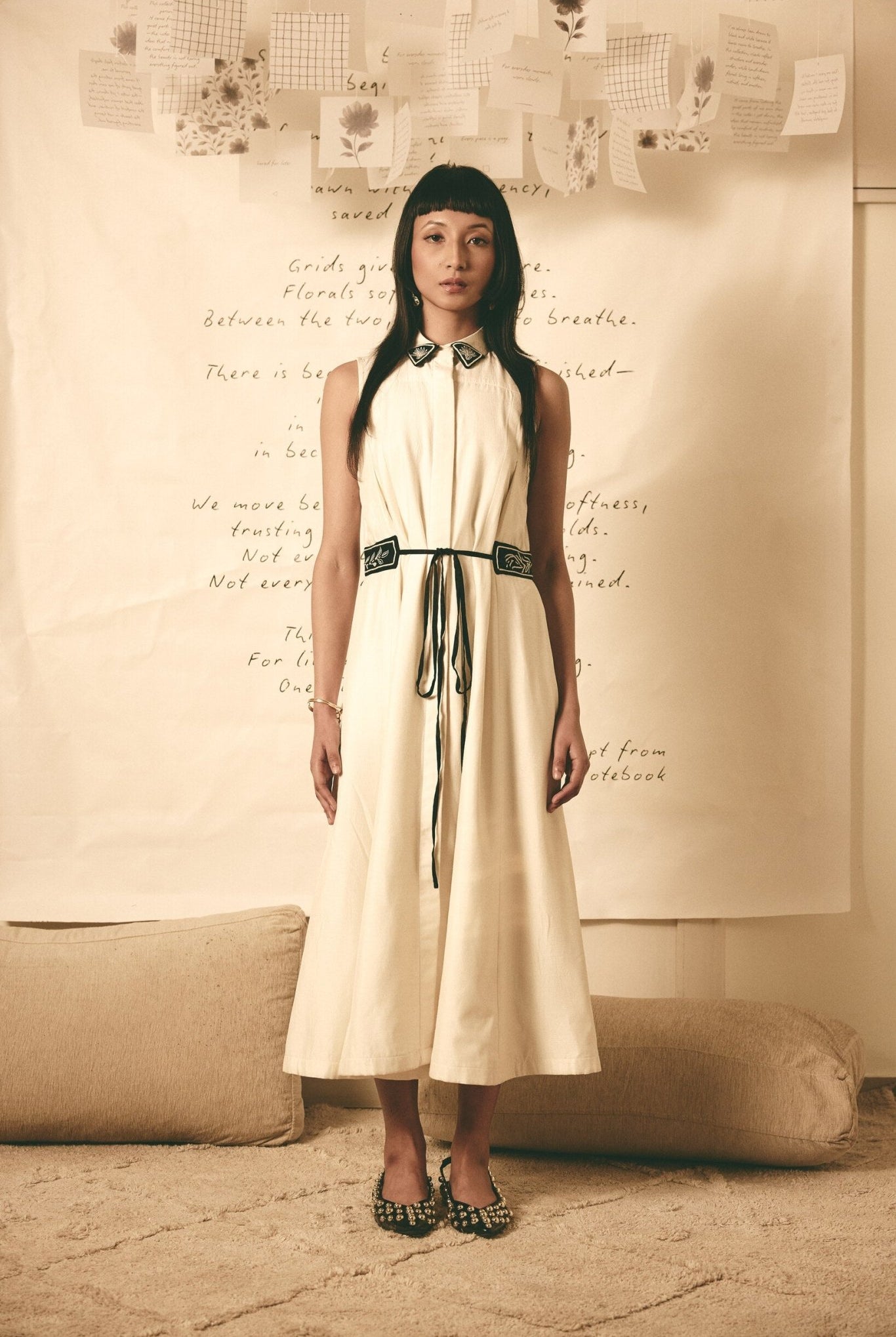 AN Trench Dress - White - CiceroniDressesATBW