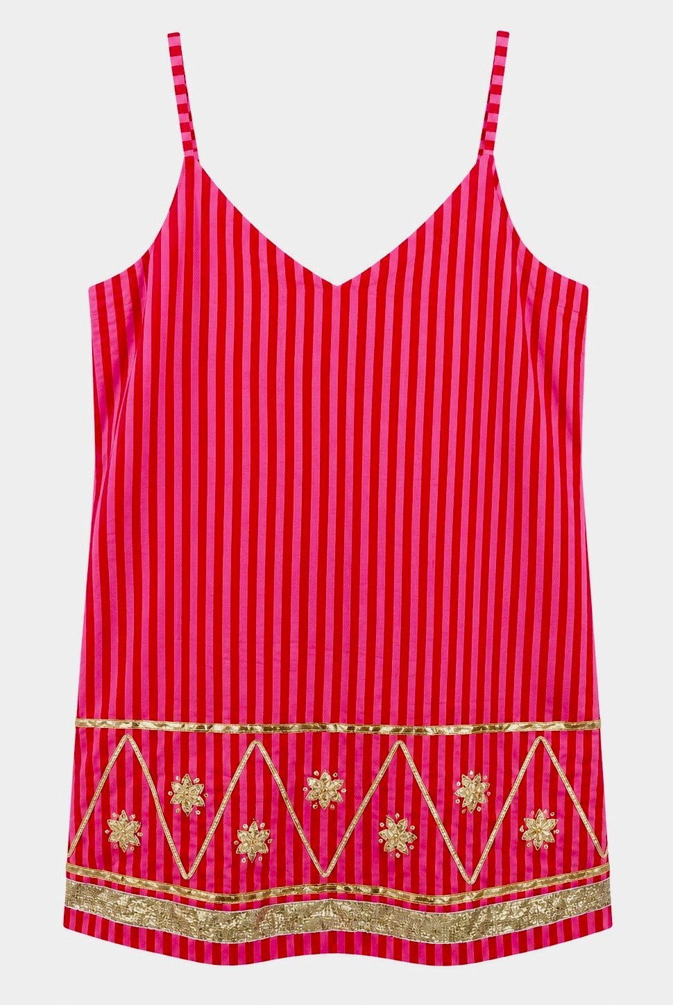 Anaaro - green multicolor gota hand embroidered hand block printed kurta set with dupatta - CiceroniKurta Set, Festive WearAnaaro