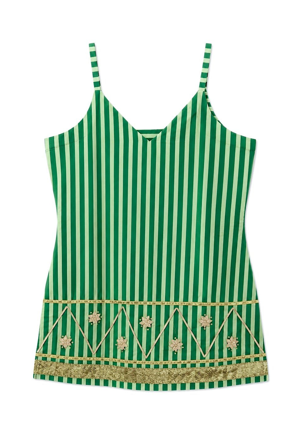 Anaaro - multicolor gota hand embroidered hand block printed kurta set with dupatta - CiceroniKurta Set, Festive WearAnaaro