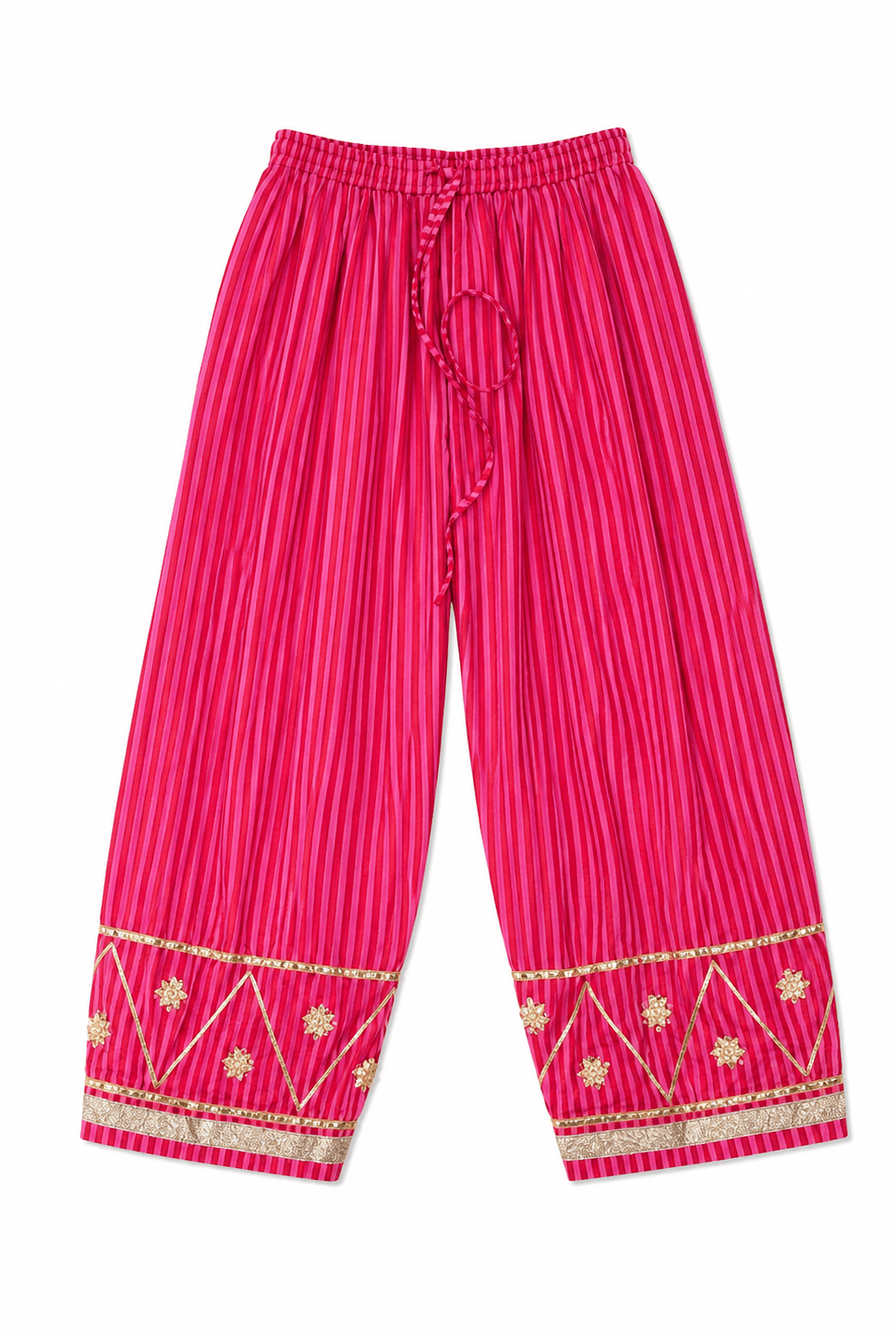 Anaaro - multicolor gota hand embroidered hand block printed kurta set with dupatta - CiceroniKurta Set, Festive WearAnaaro