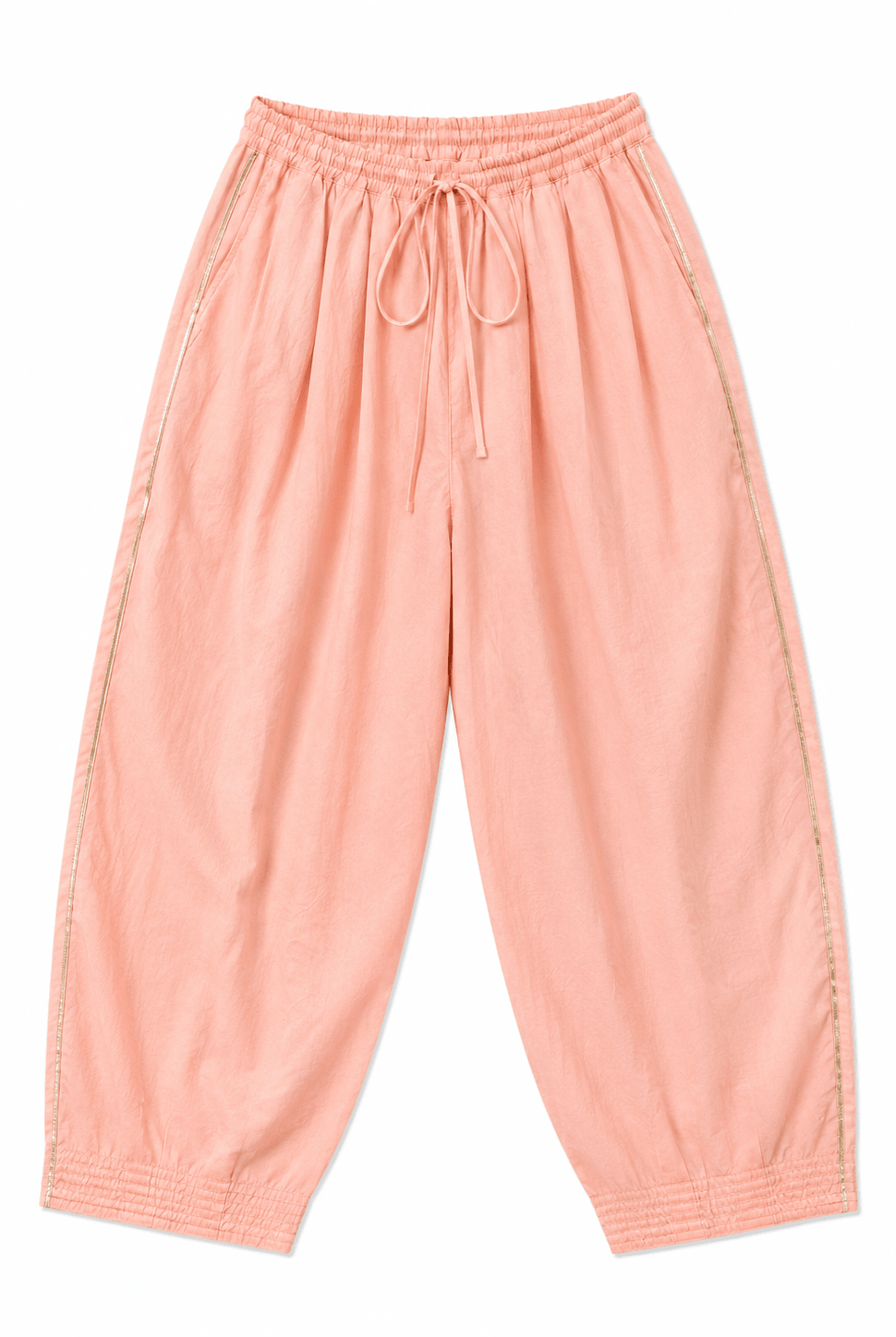 Anaaro - watermelon pink 100% cotton kota doria leheriya a-line tunic top with pants set - Ciceronitunic setAnaaro