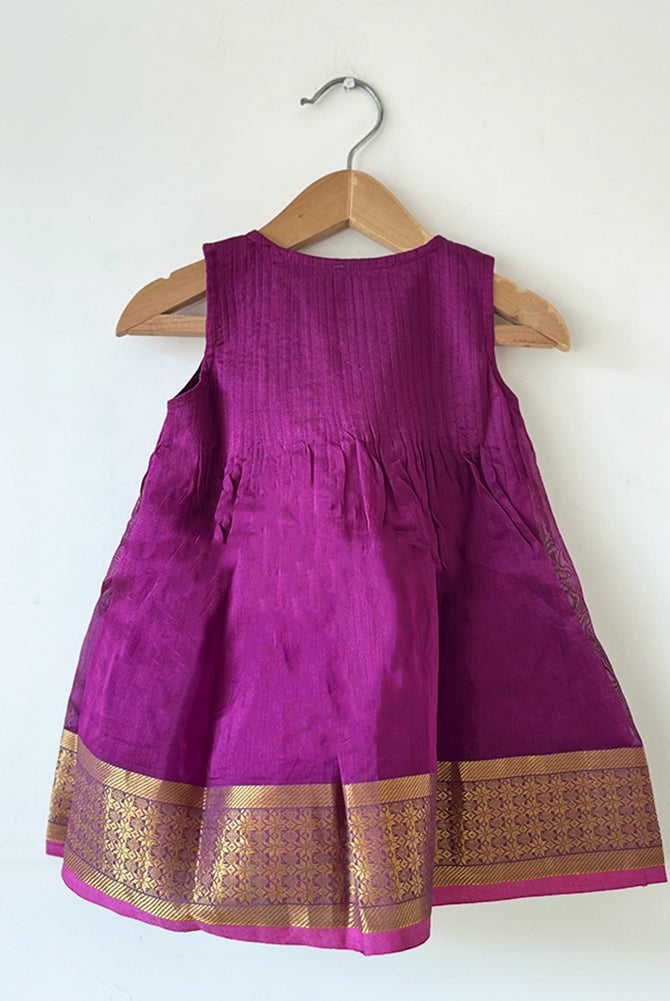 Anagha Purple Infant Pleated Festive Dress - CiceroniDressesLove The World Today