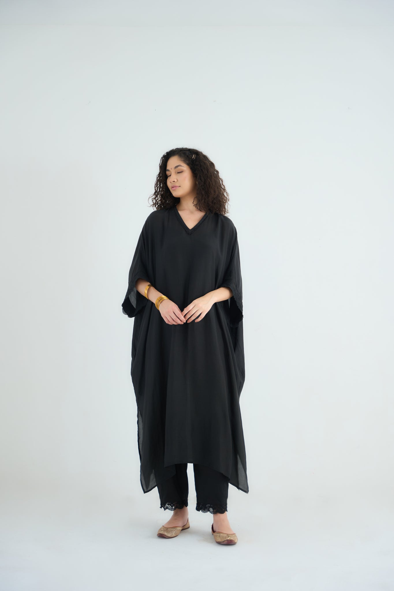 Angela Kaftan Kurta - Black - CiceroniKurta, Festive WearRAAS Life