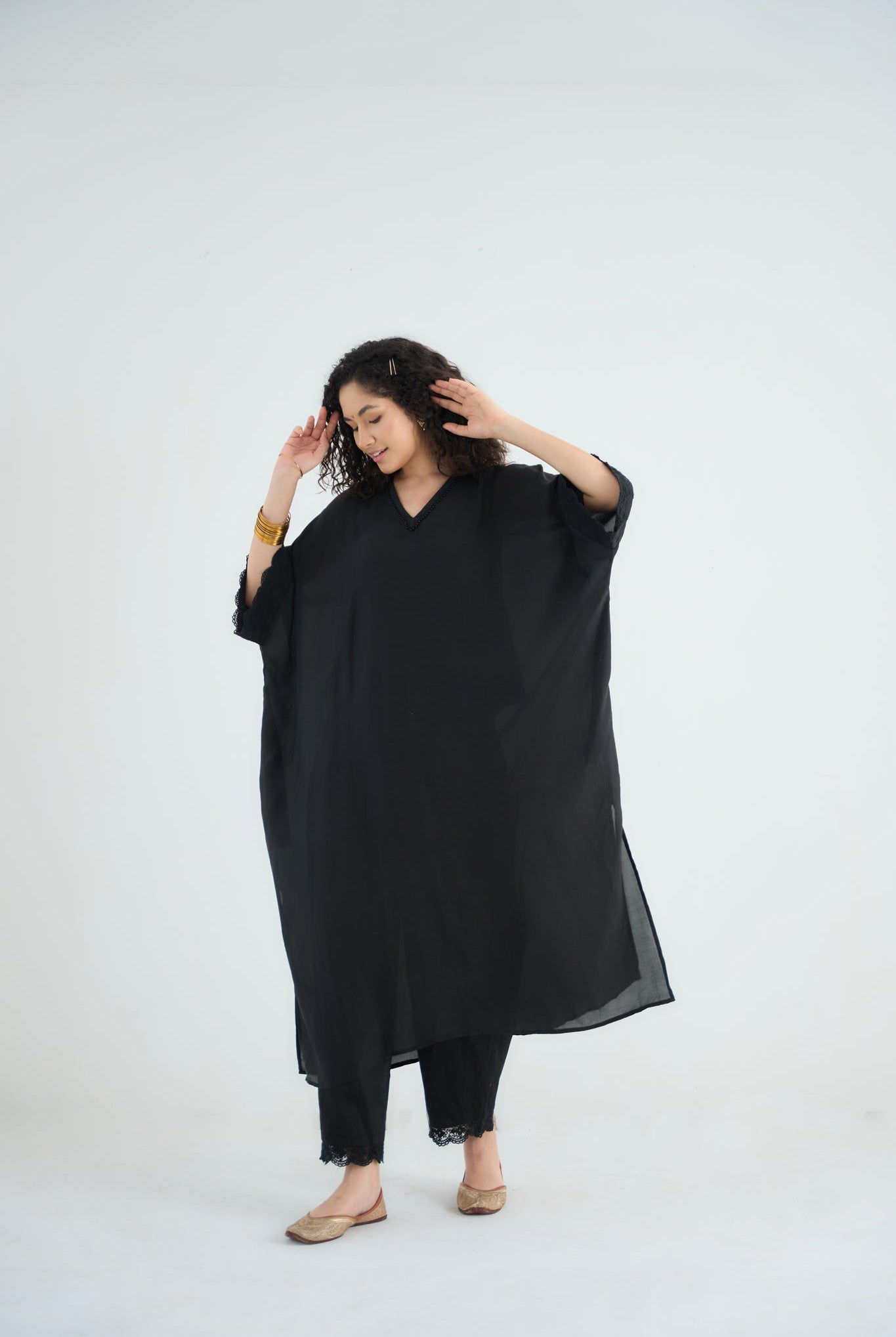 Angela Kaftan Kurta - Black - CiceroniKurta, Festive WearRAAS Life