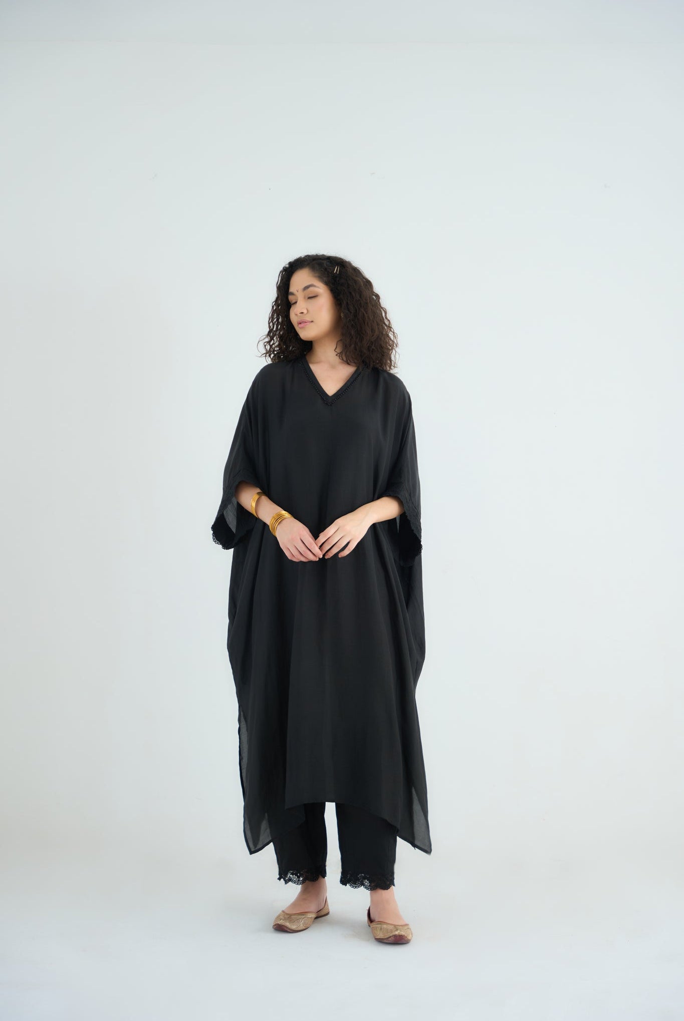Angela Kaftan Set - Black - CiceroniKurta Set, Festive WearRAAS Life