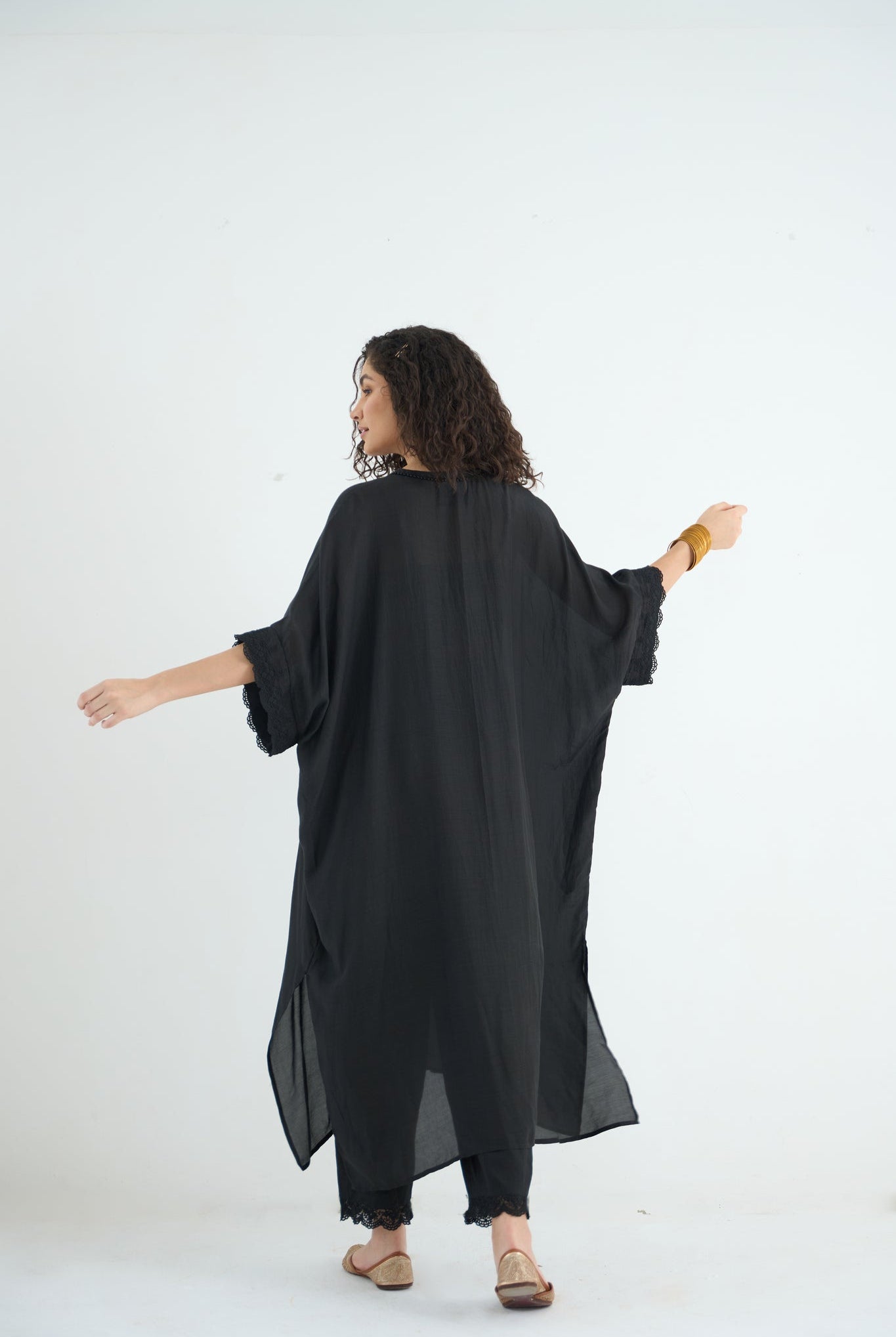 Angela Kaftan Set - Black - CiceroniKurta Set, Festive WearRAAS Life