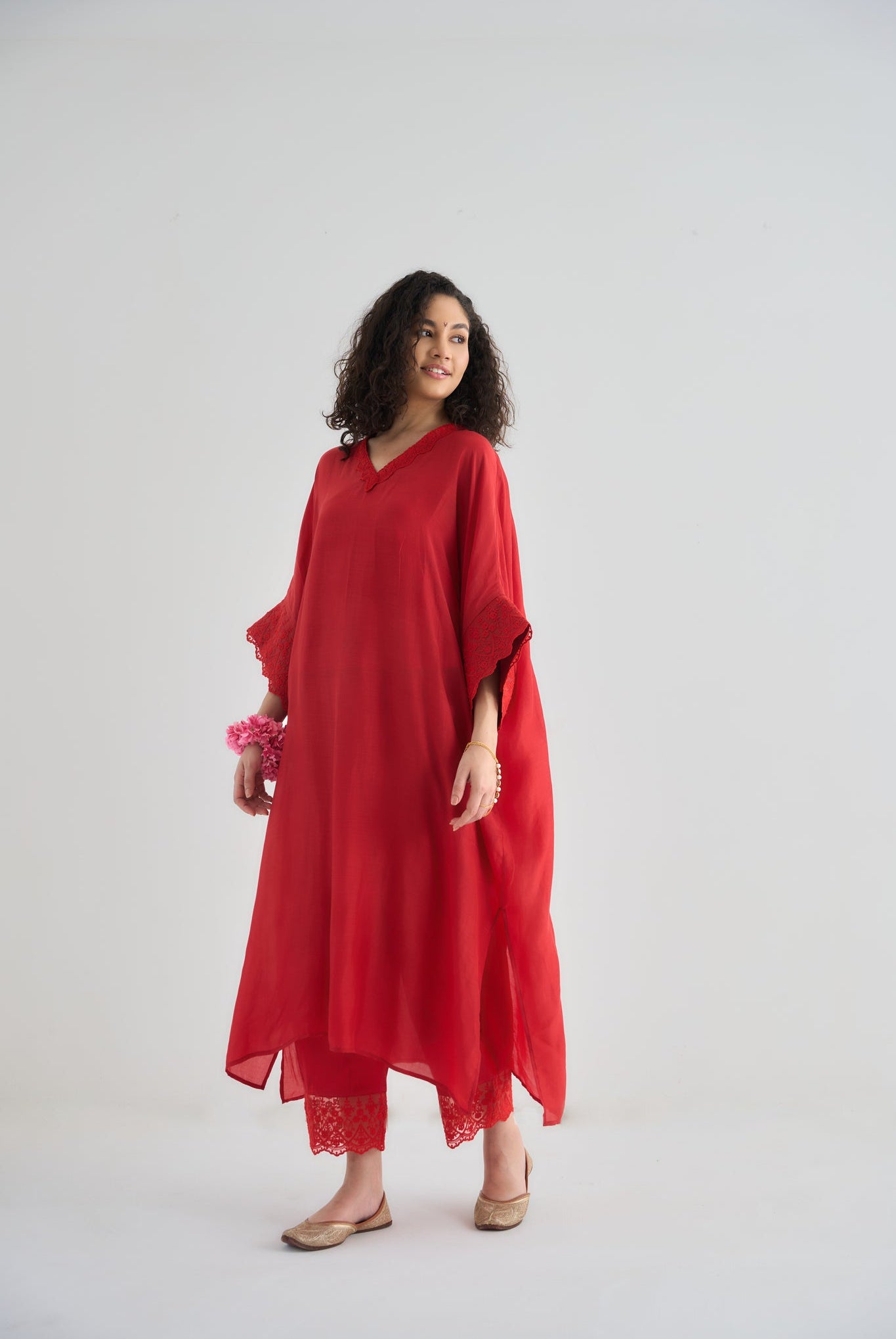 Angela Kaftan Set - Red - CiceroniKurta Set, Festive WearRAAS Life