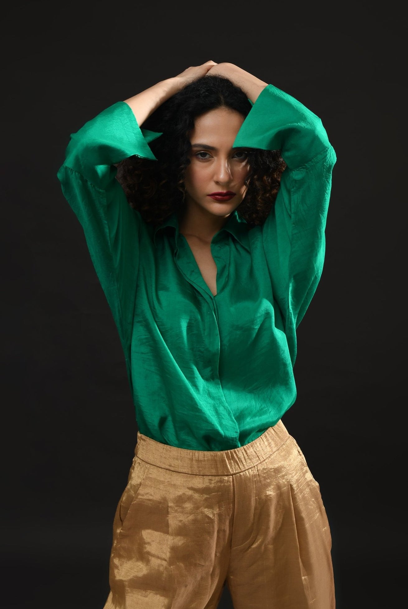 Angela Silk Shirt - CiceroniShirtsHiranya