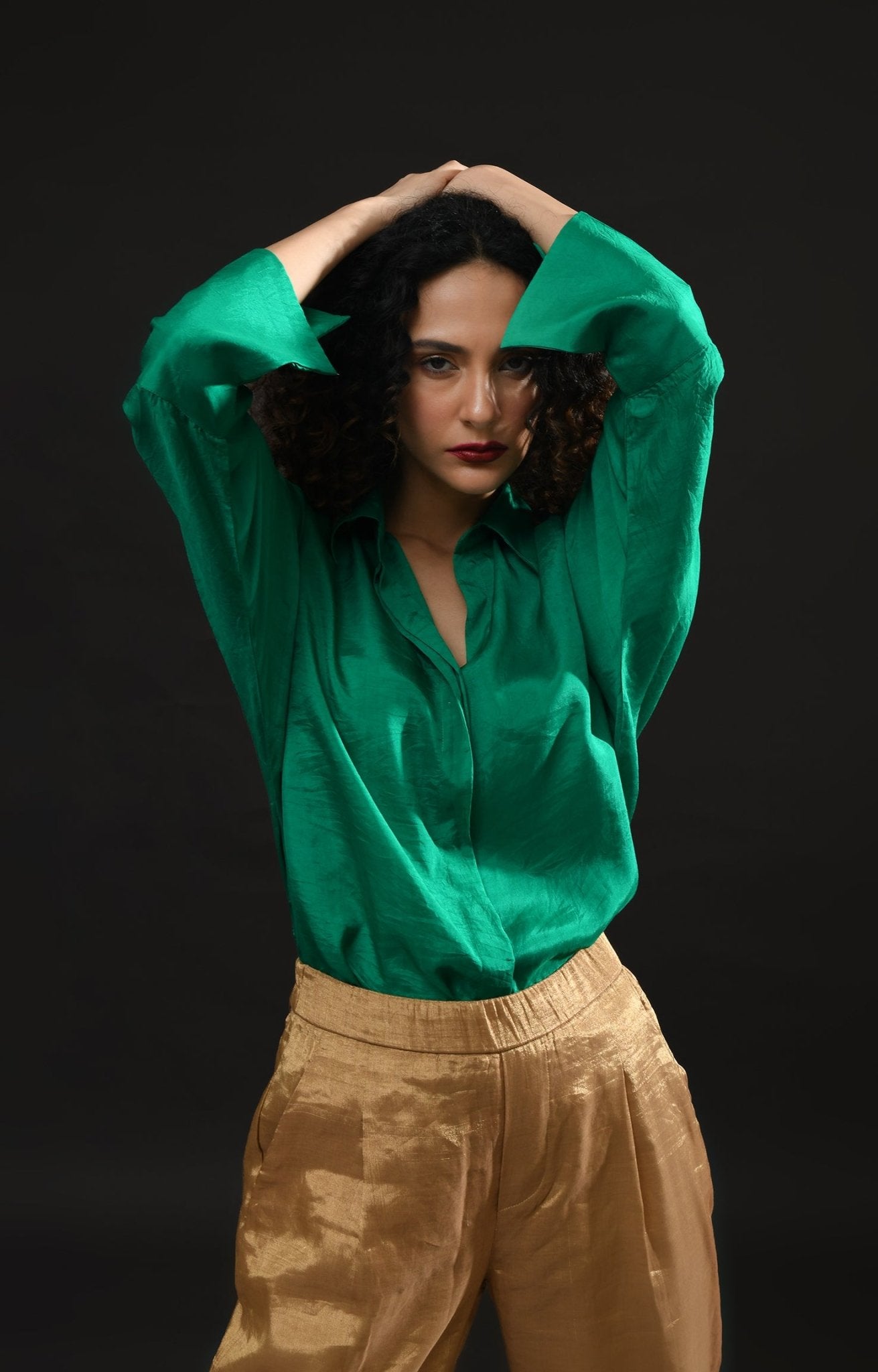 Angela Silk Shirt - CiceroniShirtsHiranya