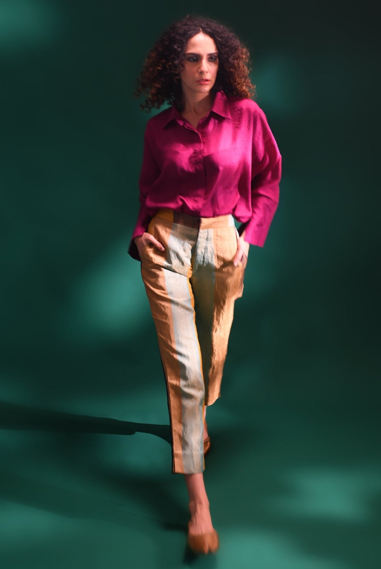 Angela Silk Shirt - CiceroniShirtsHiranya