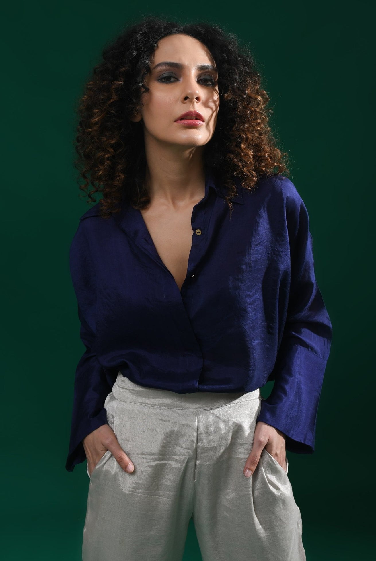 Angela Silk Shirt - CiceroniShirtsHiranya