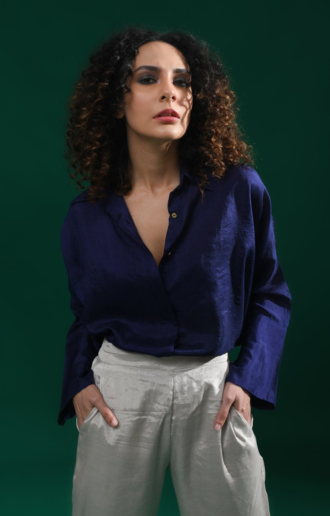 Angela Silk Shirt - CiceroniShirtsHiranya