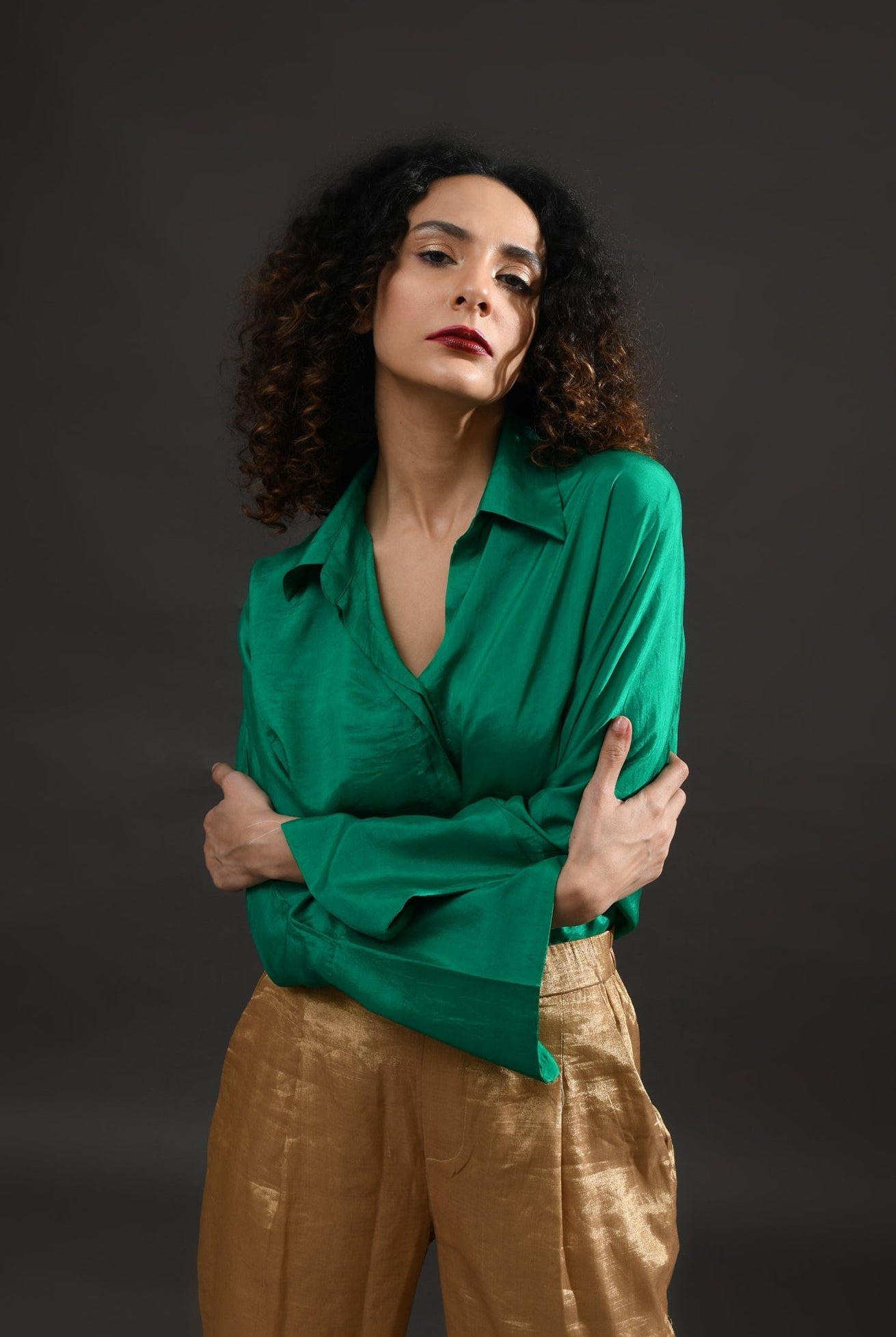 Angela Silk Shirt - CiceroniShirtsHiranya