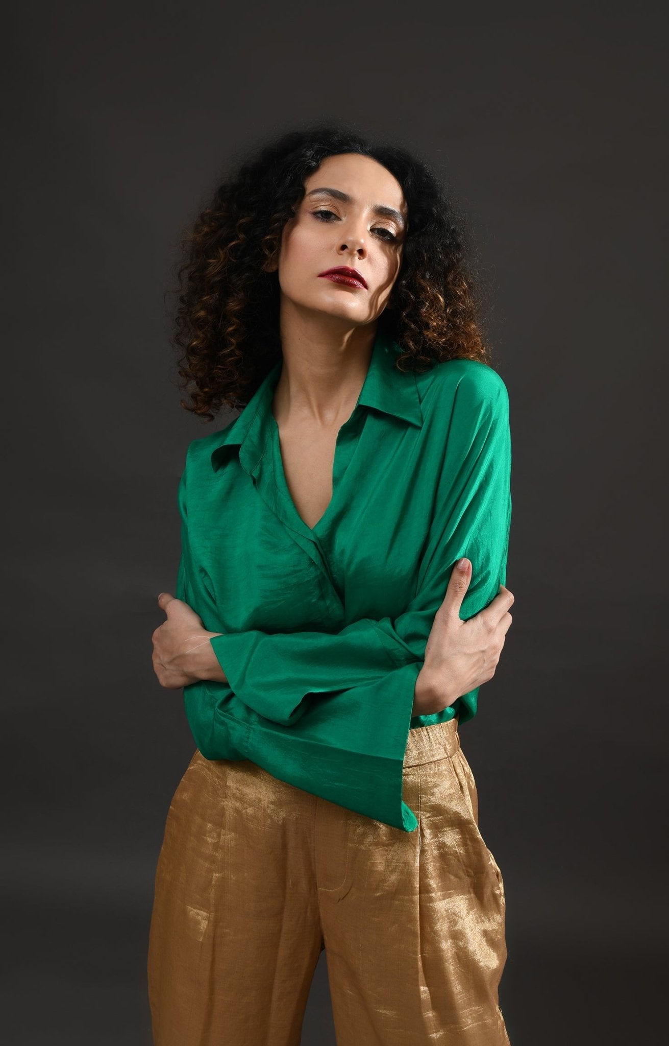 Angela Silk Shirt - CiceroniShirtsHiranya