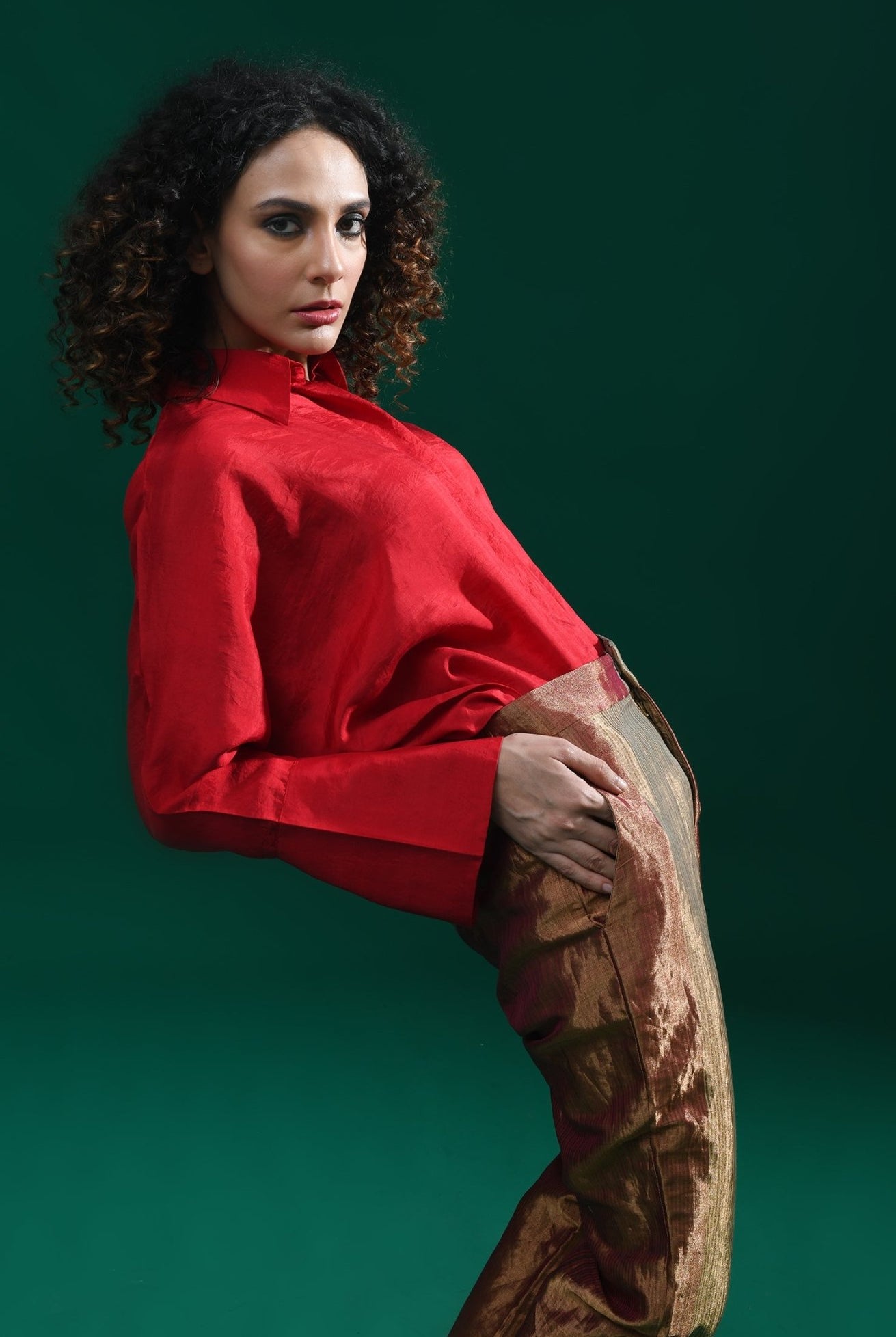 Angela Silk Shirt - CiceroniShirtsHiranya