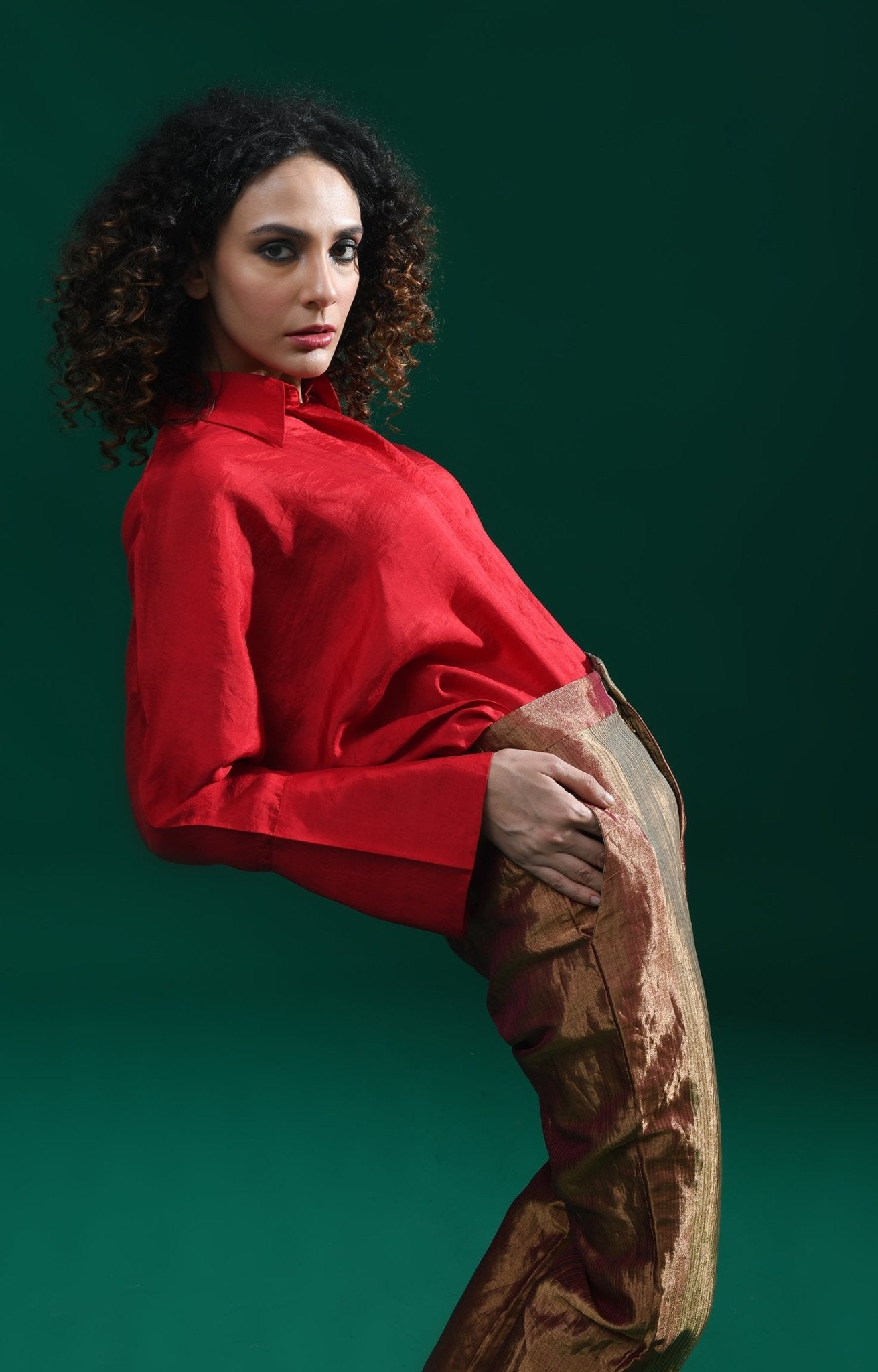 Angela Silk Shirt - CiceroniShirtsHiranya