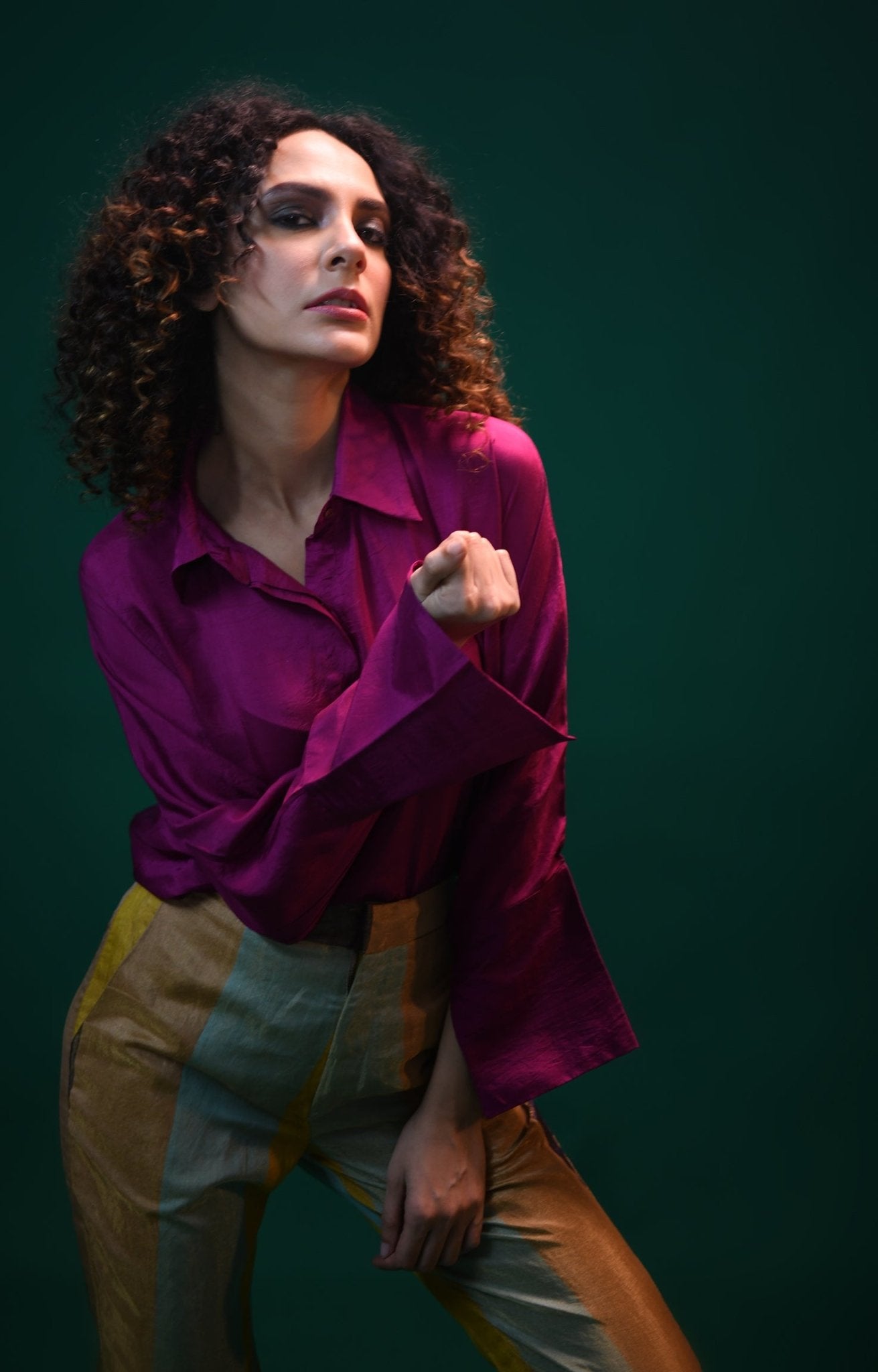 Angela Silk Shirt - CiceroniShirtsHiranya