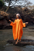 Angela Stripe Kaftan - Orange - CiceroniKaftanRAAS Life