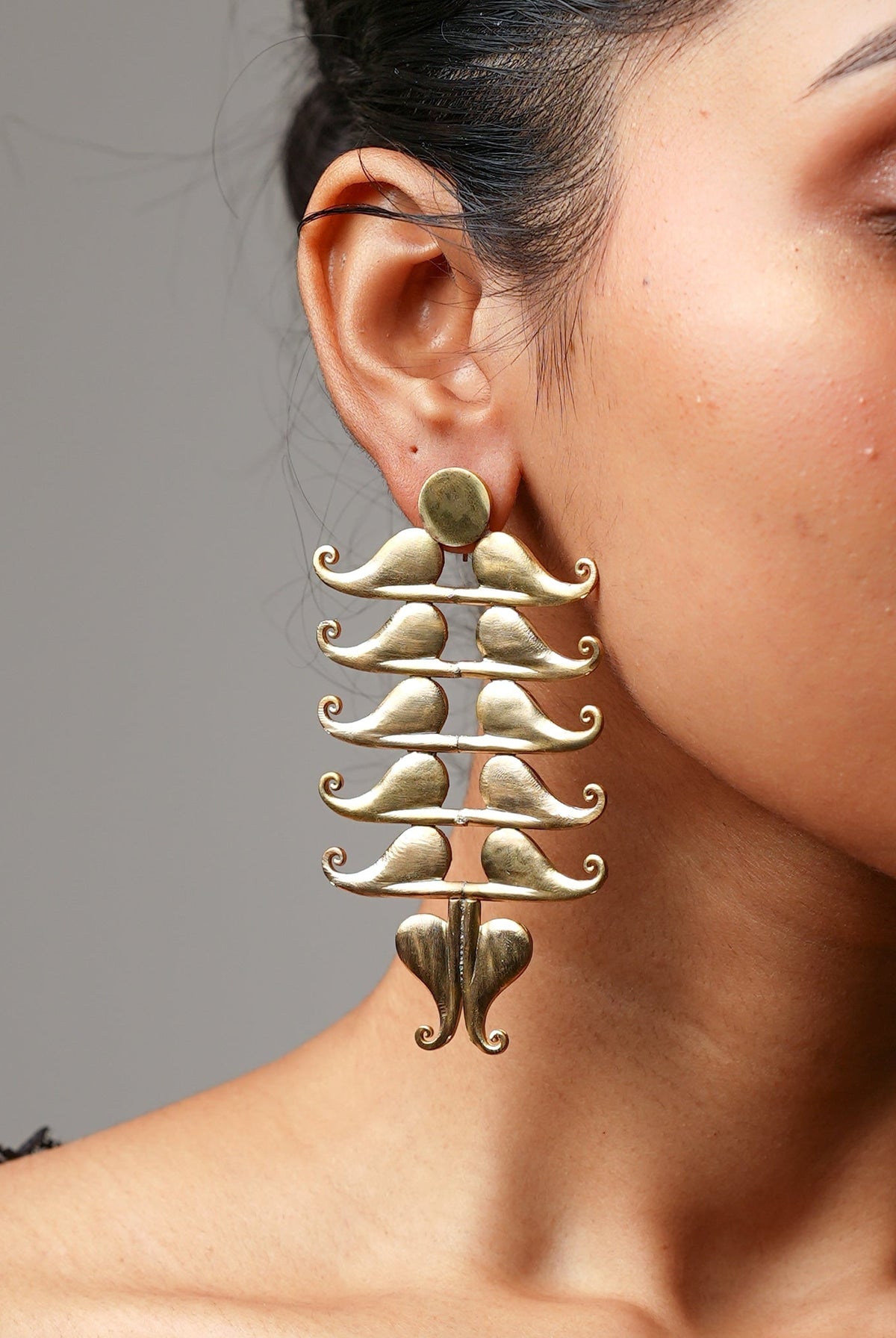 Anki Bunki Aditi – Mangay - Gold Brass Earrings - CiceroniEarringsAnki Bunki