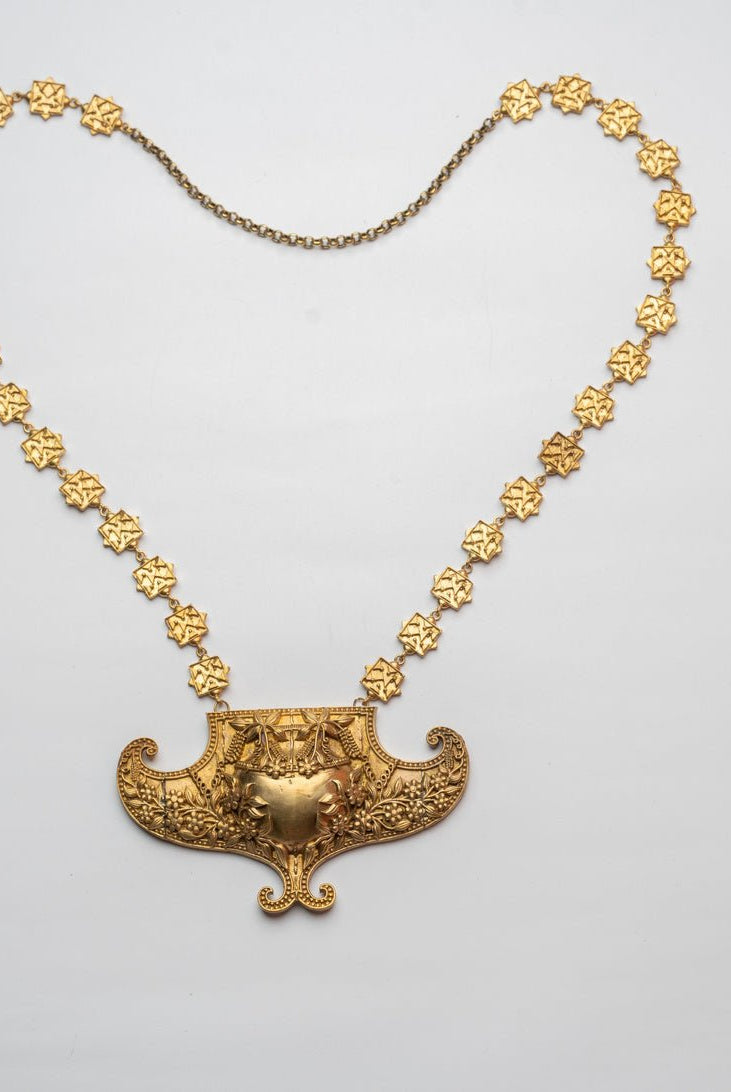 Anki Bunki Aditi – Silva- Gold Brass Necklace - CiceroniNeckpieceAnki Bunki