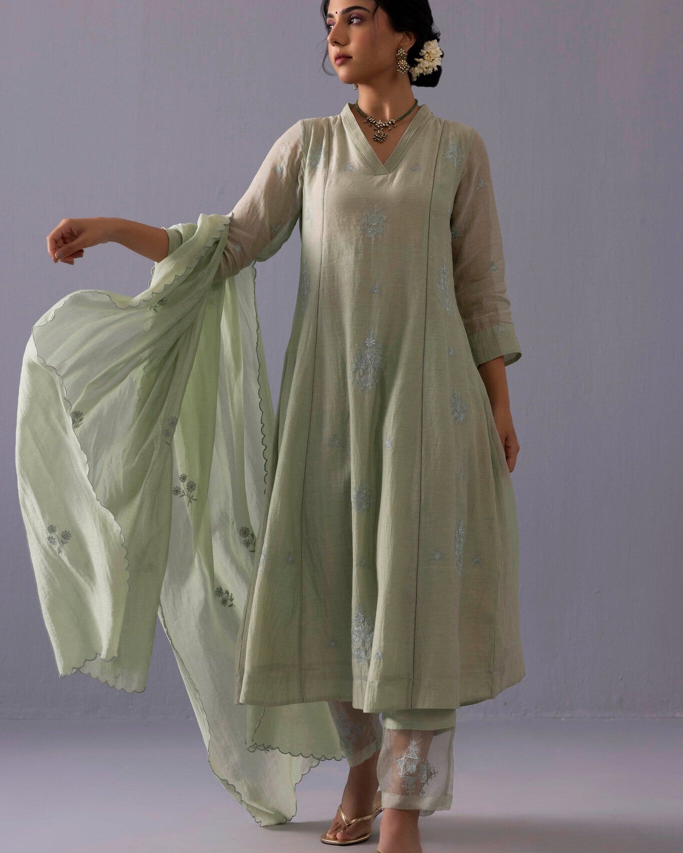 Ankita Kurta Set - Green - CiceroniKurta SetsLabel Shreya Sharma