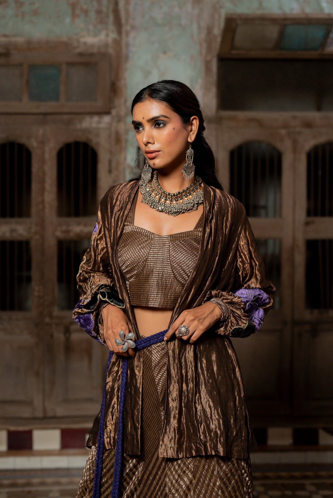 Antara Bustier and Skirt - CiceroniLehenga SetChambray & Co.